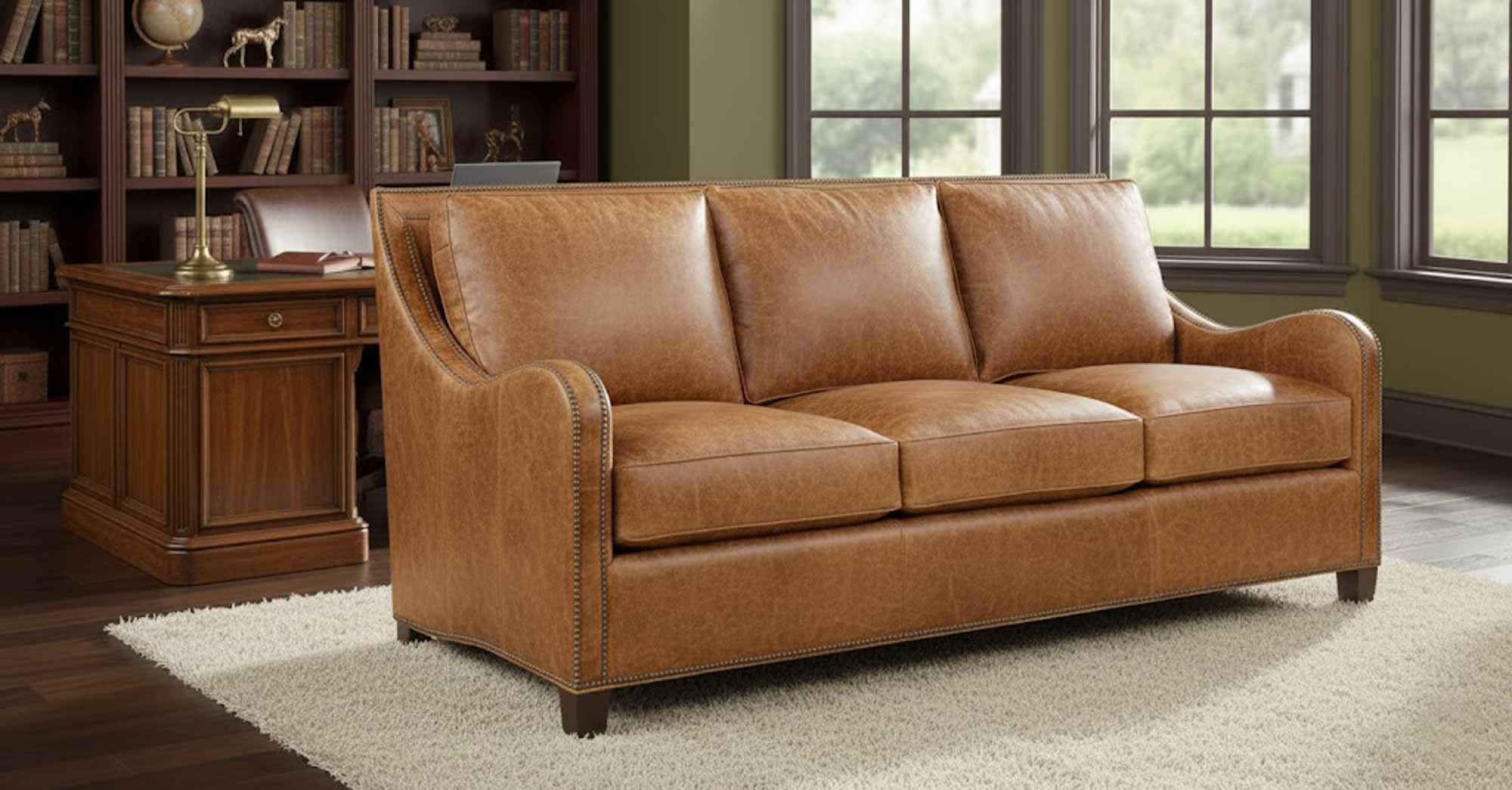 Lynn Leather Sofa - Image 10