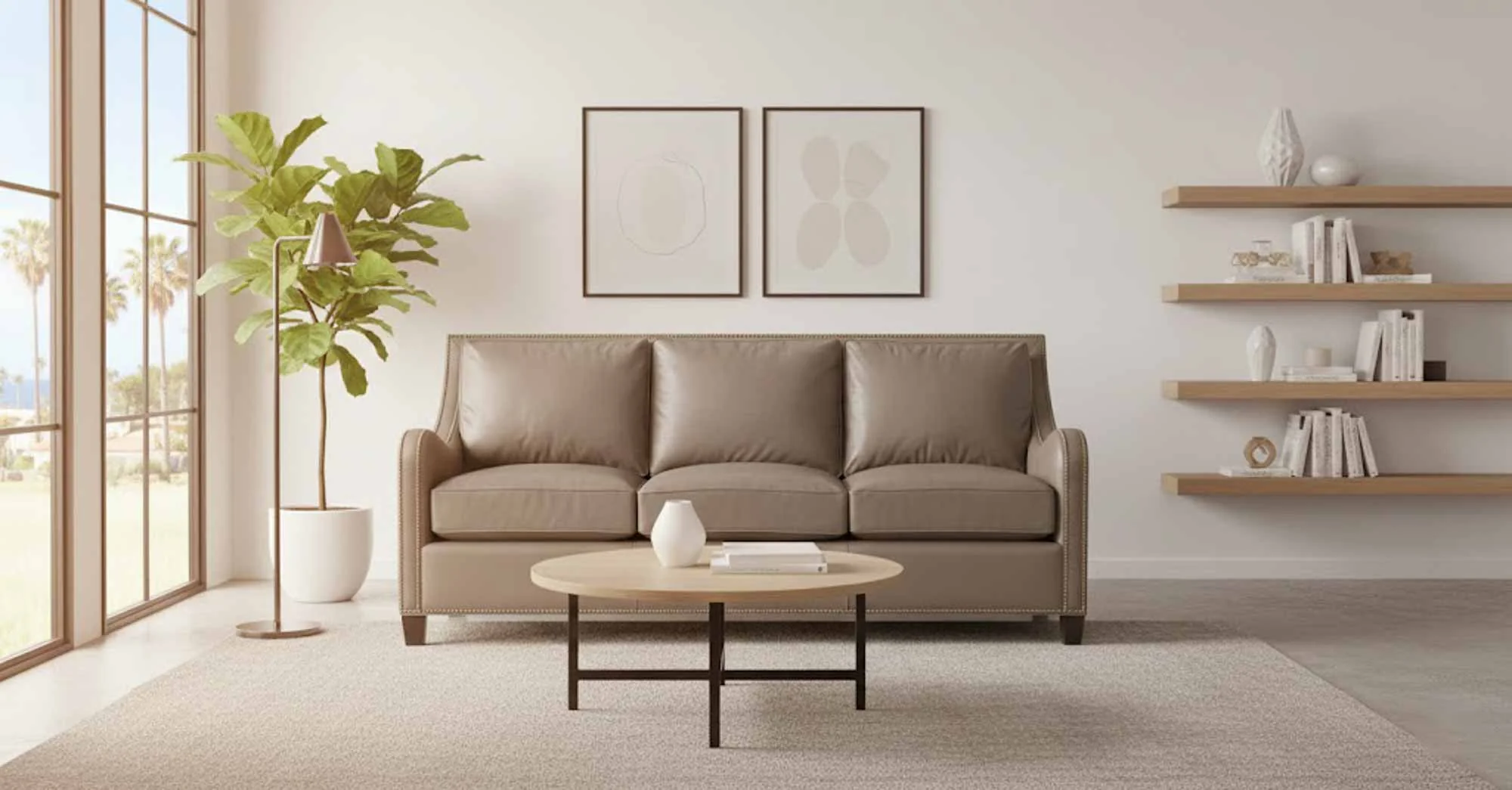 Lynn Leather Sofa - Image 7