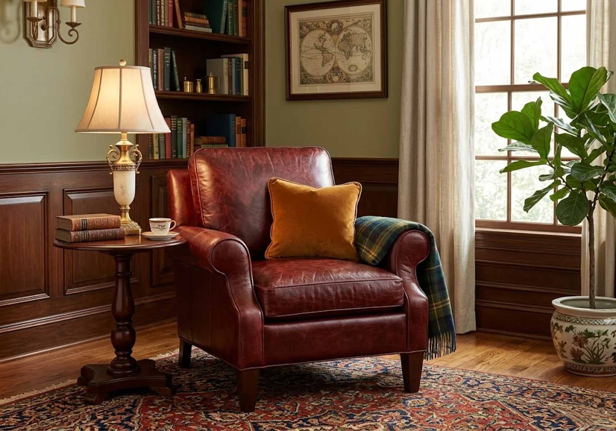 Mainsail Leather Chair - Image 4