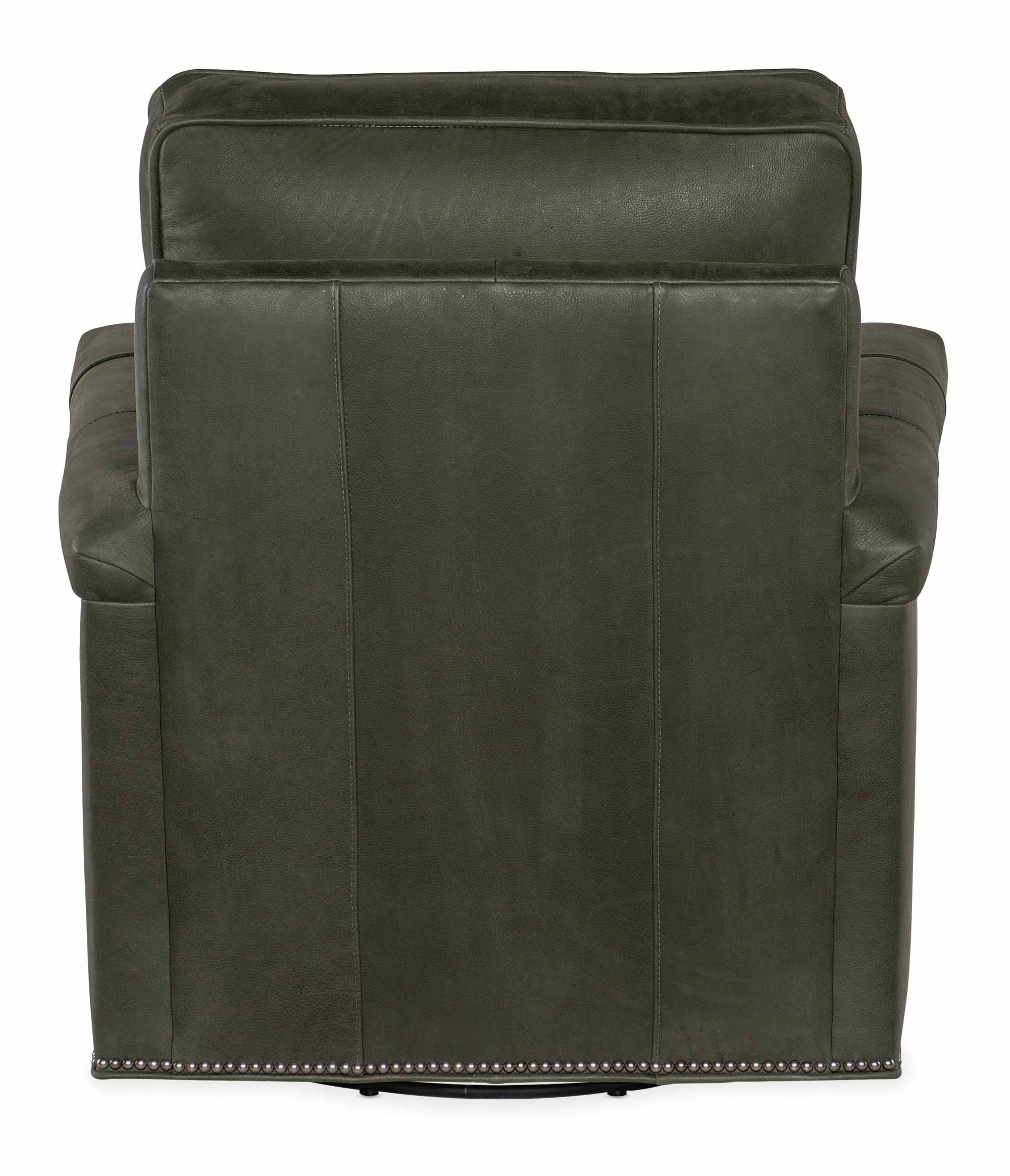 Mallory Leather Swivel Chair - Image 3