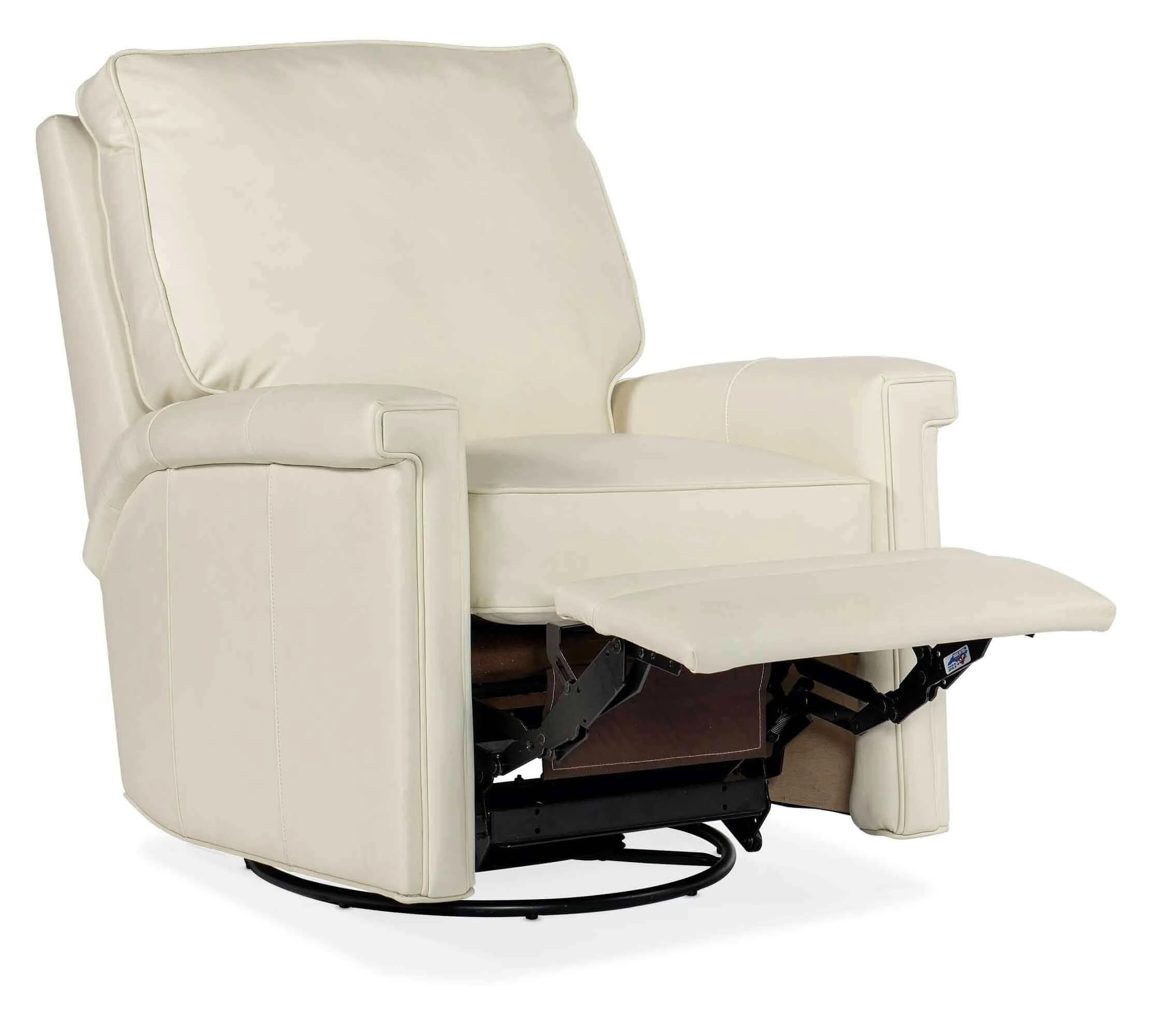 Mallory Leather Swivel Glider Recliner - Image 5