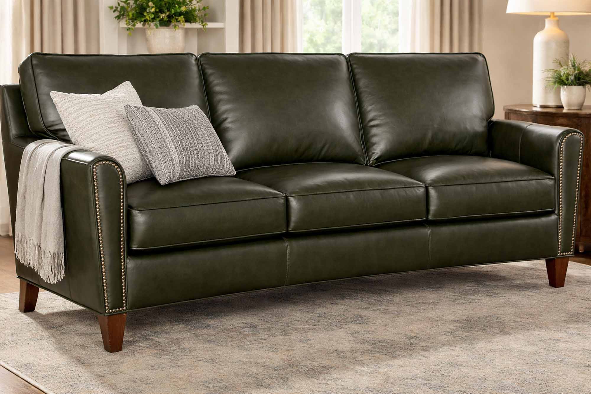 Manning Leather Loveseat - Image 7