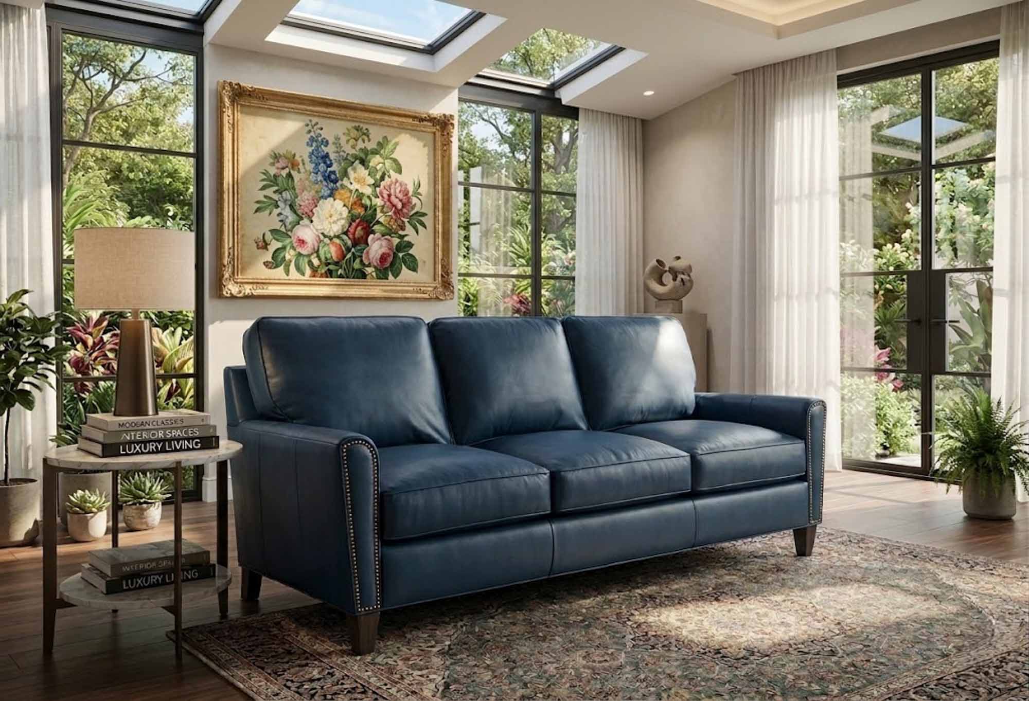 Manning Leather Loveseat - Image 8