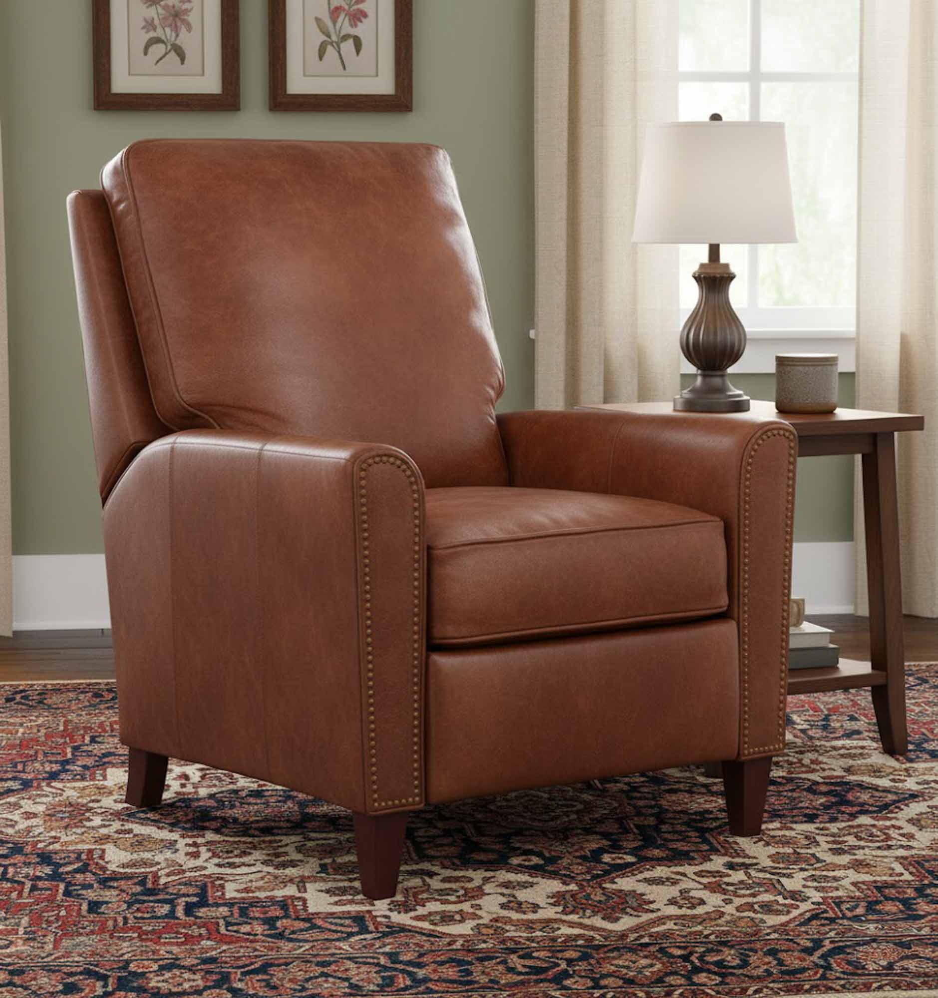 Manning Leather Recliner - Image 6