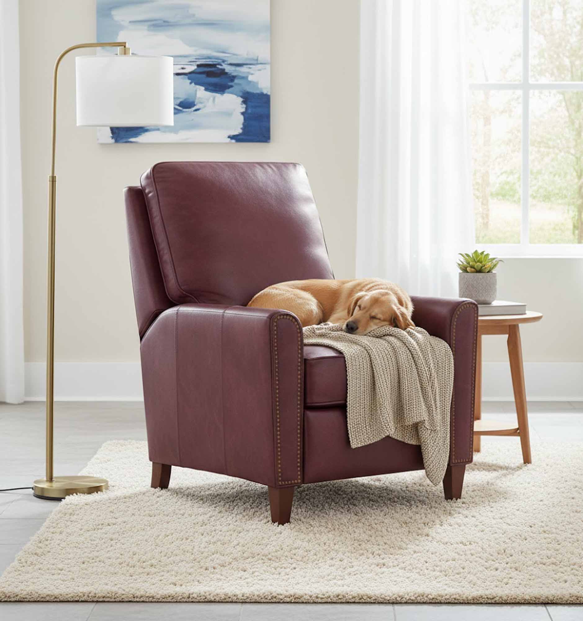 Manning Leather Recliner - Image 8
