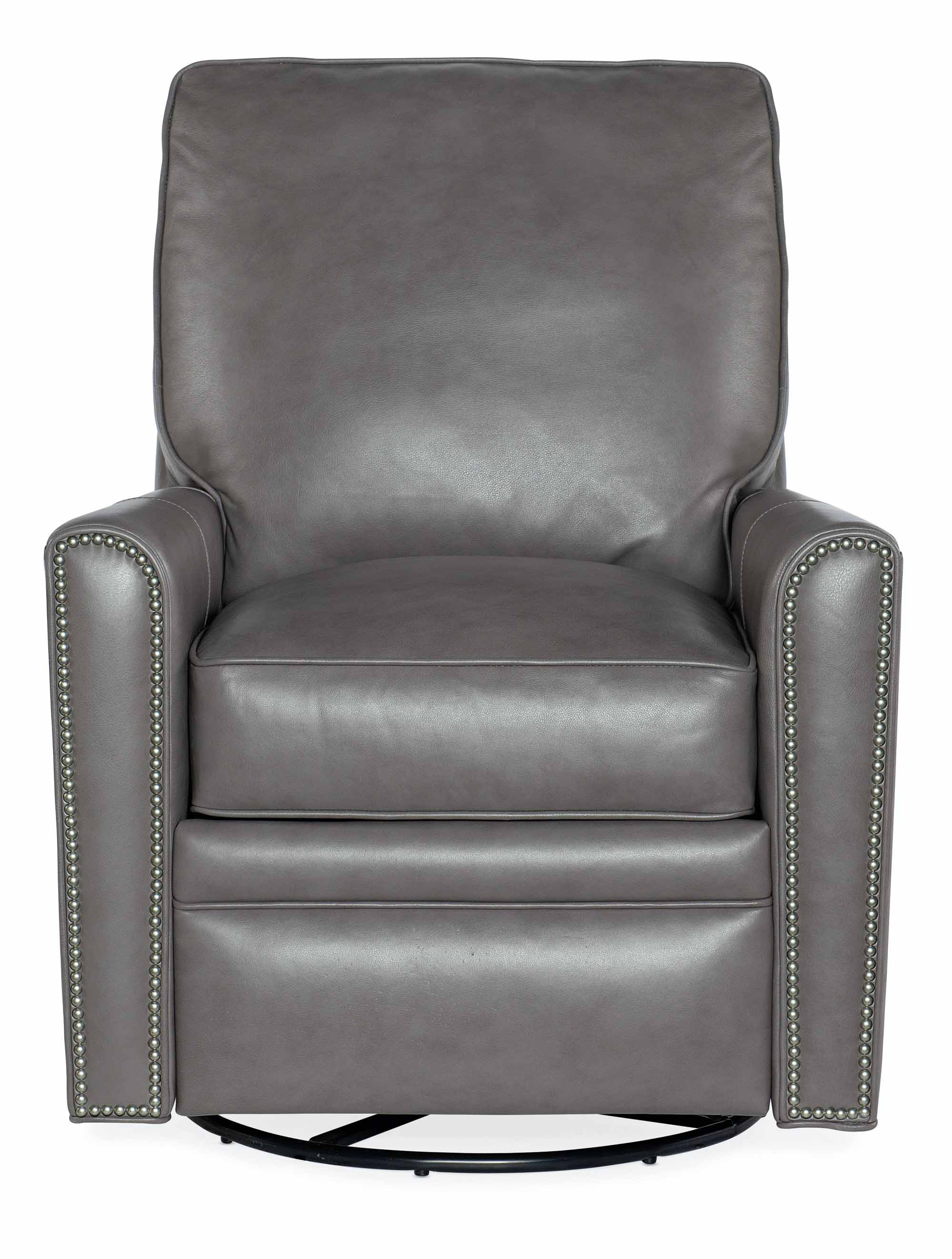 Manning Leather Swivel Glider Recliner - Image 2