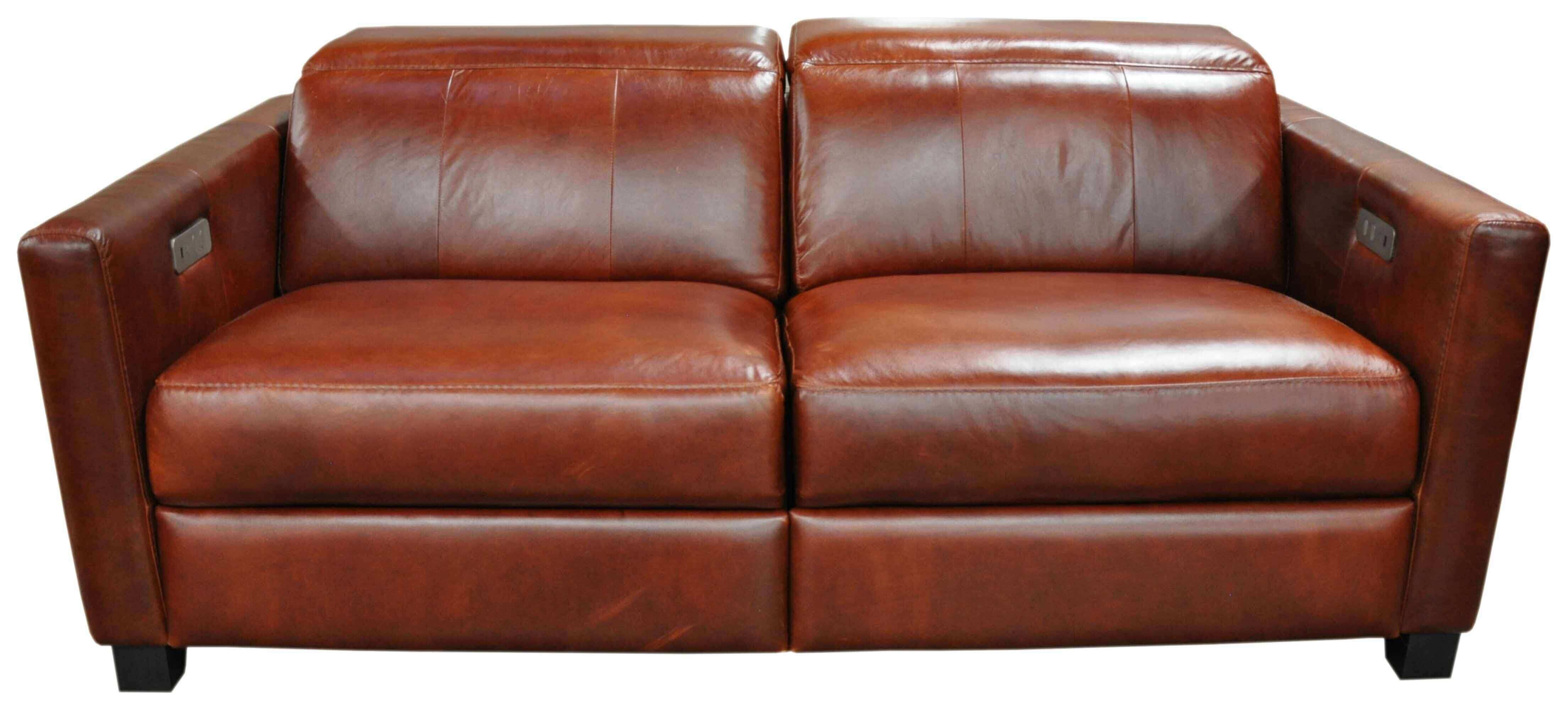 Manzoni Leather Power Reclining Loveseat With Articulating Headrest