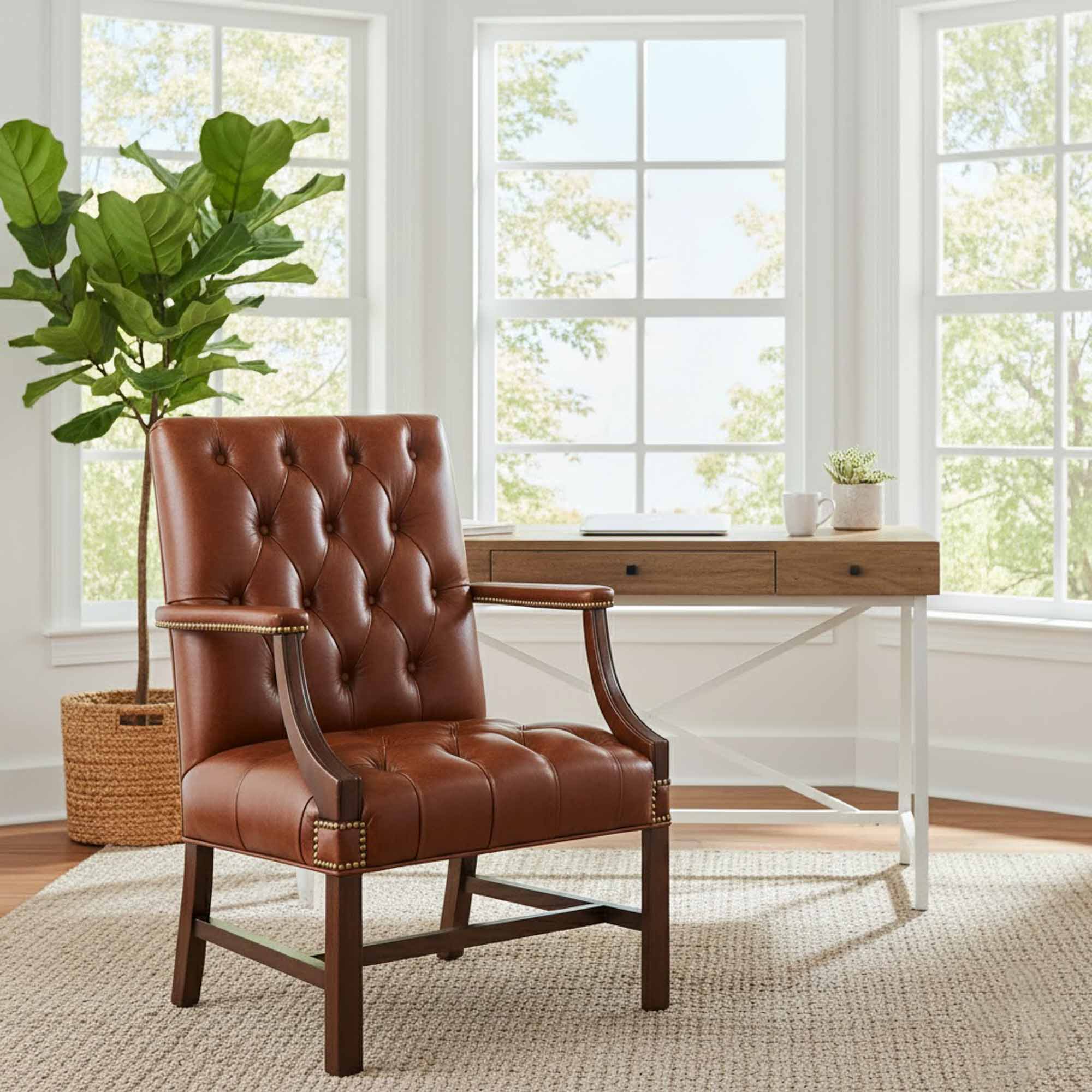 Marta Leather Chair - Image 8