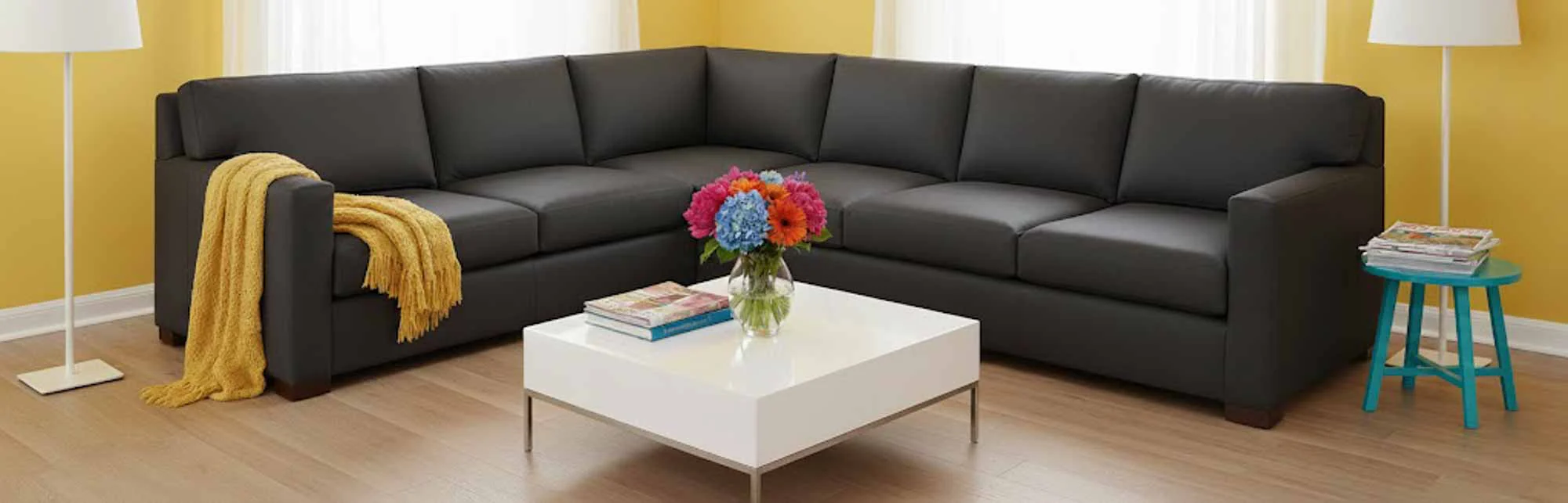 Mary Kate Leather Sectional - Image 4