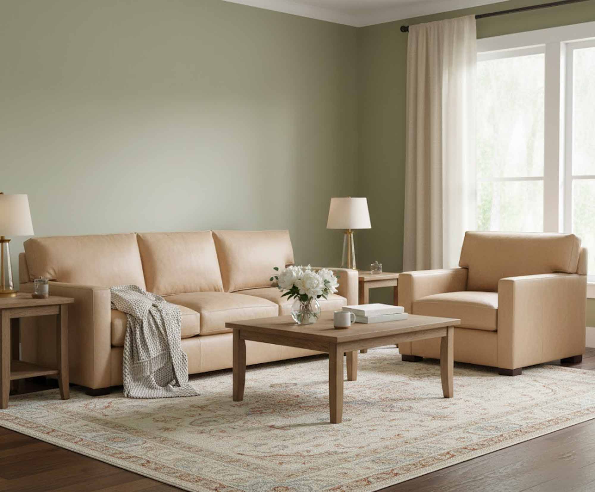 Mary Kate Leather Sofa - Image 5