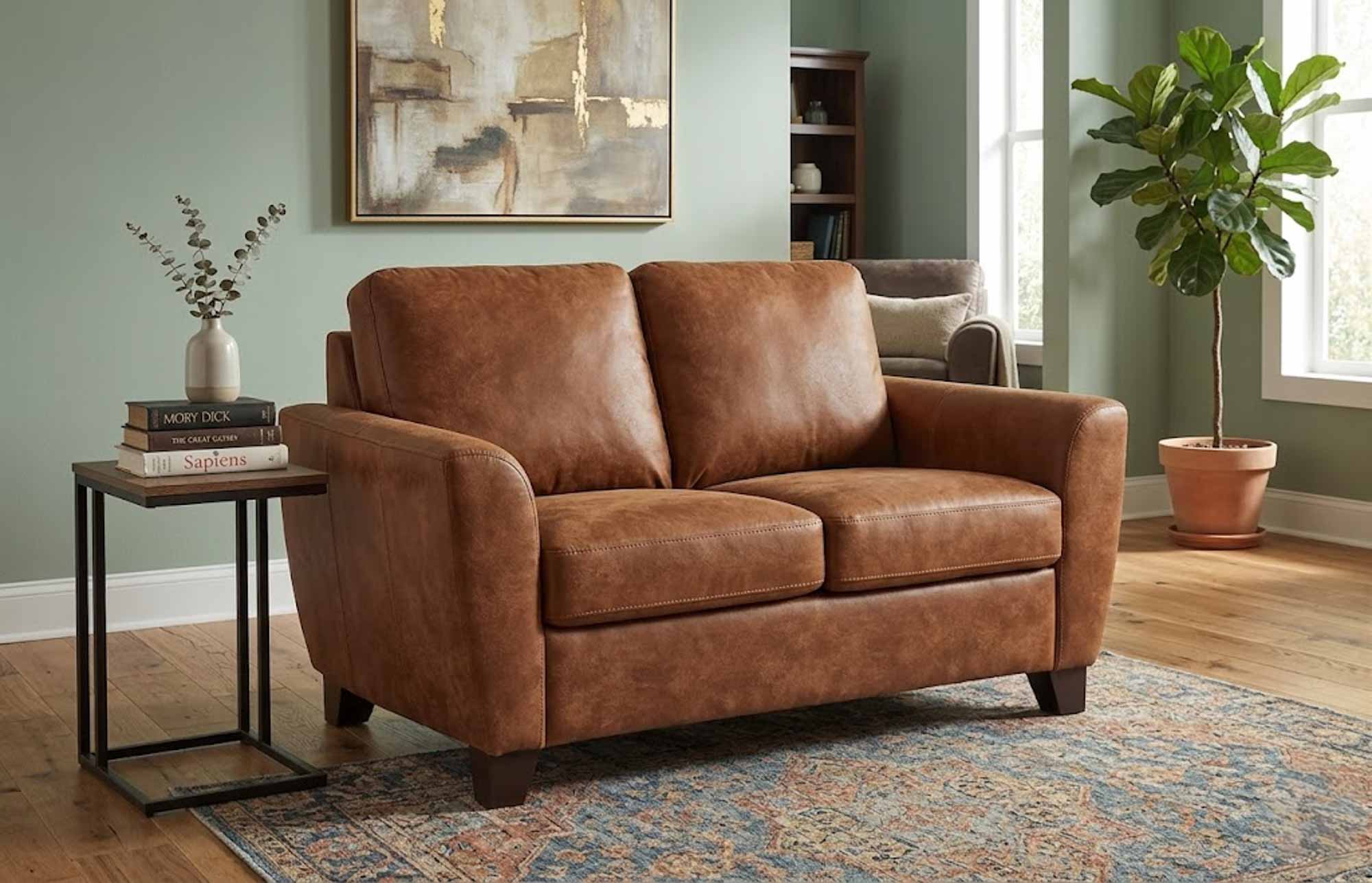 Marymount Leather Loveseat - Image 7