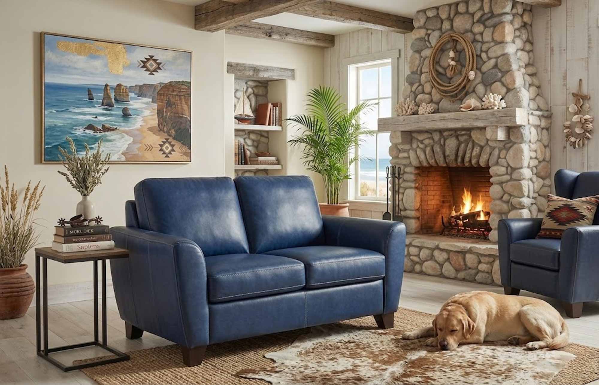 Marymount Leather Loveseat - Image 8