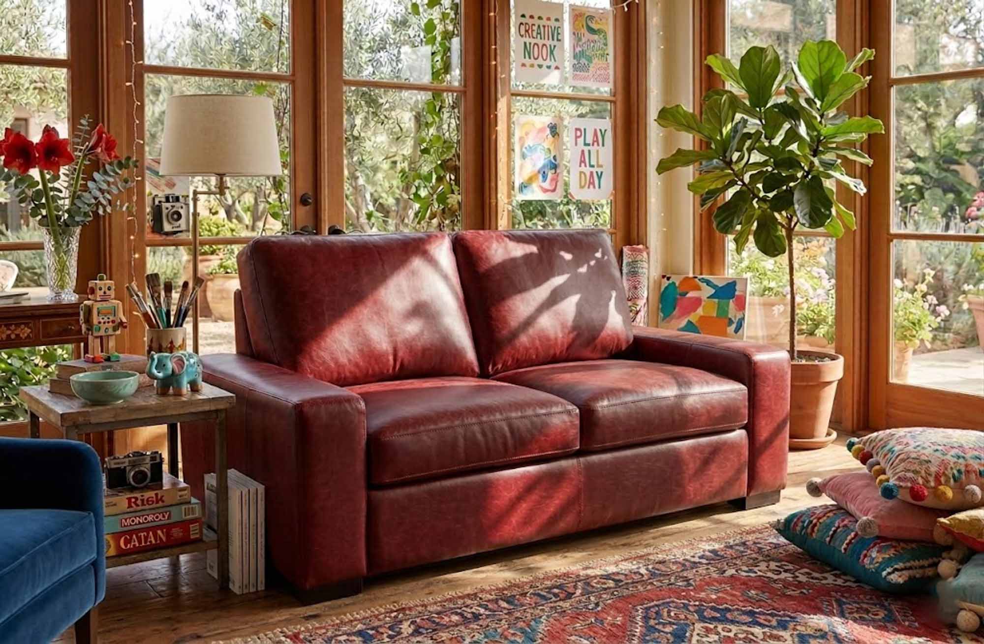 Max 2 Leather Loveseat - Image 2