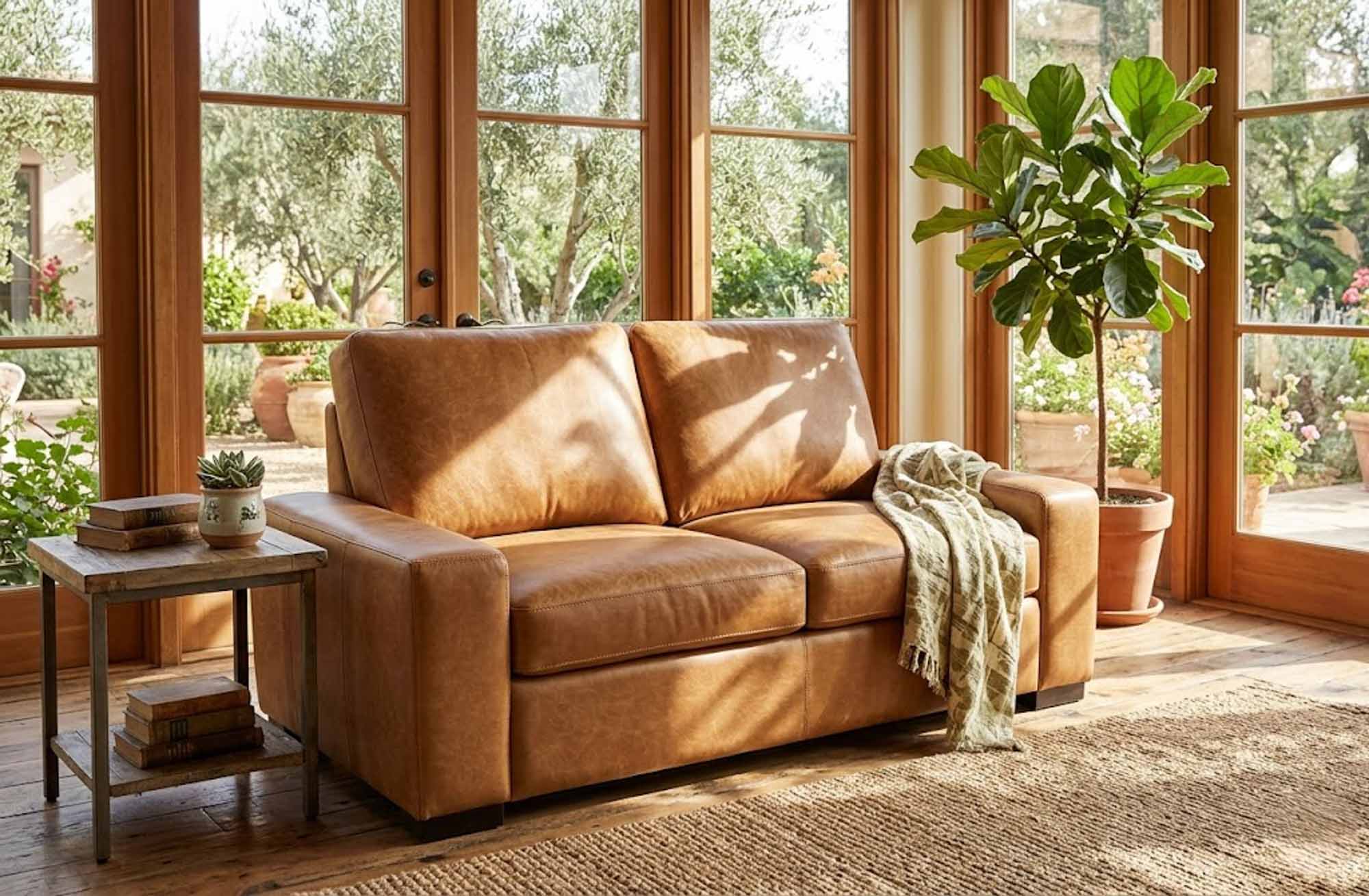 Max 2 Leather Loveseat - Image 3