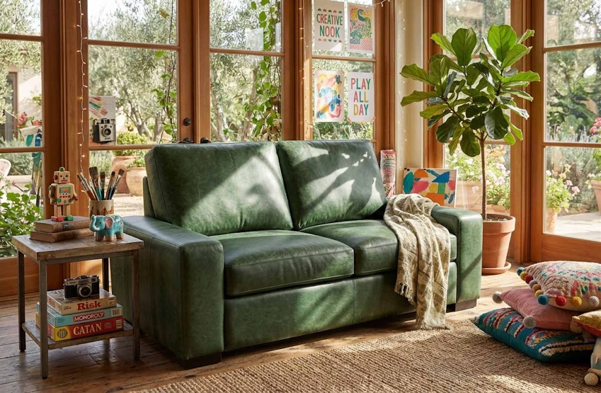 Max 2 Leather Loveseat - Image 4