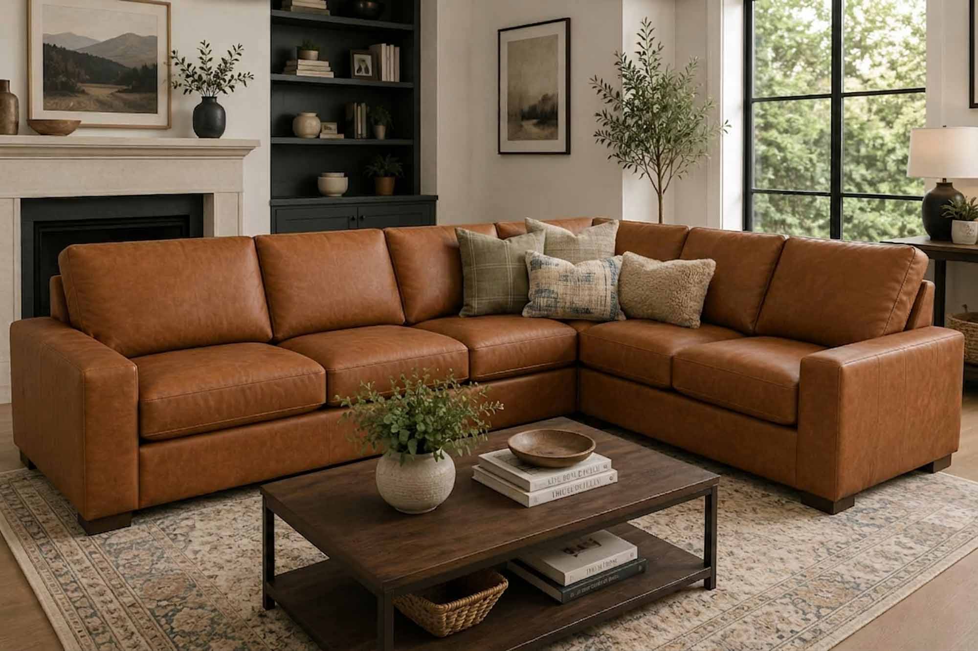 Max Leather Sectional - Image 2