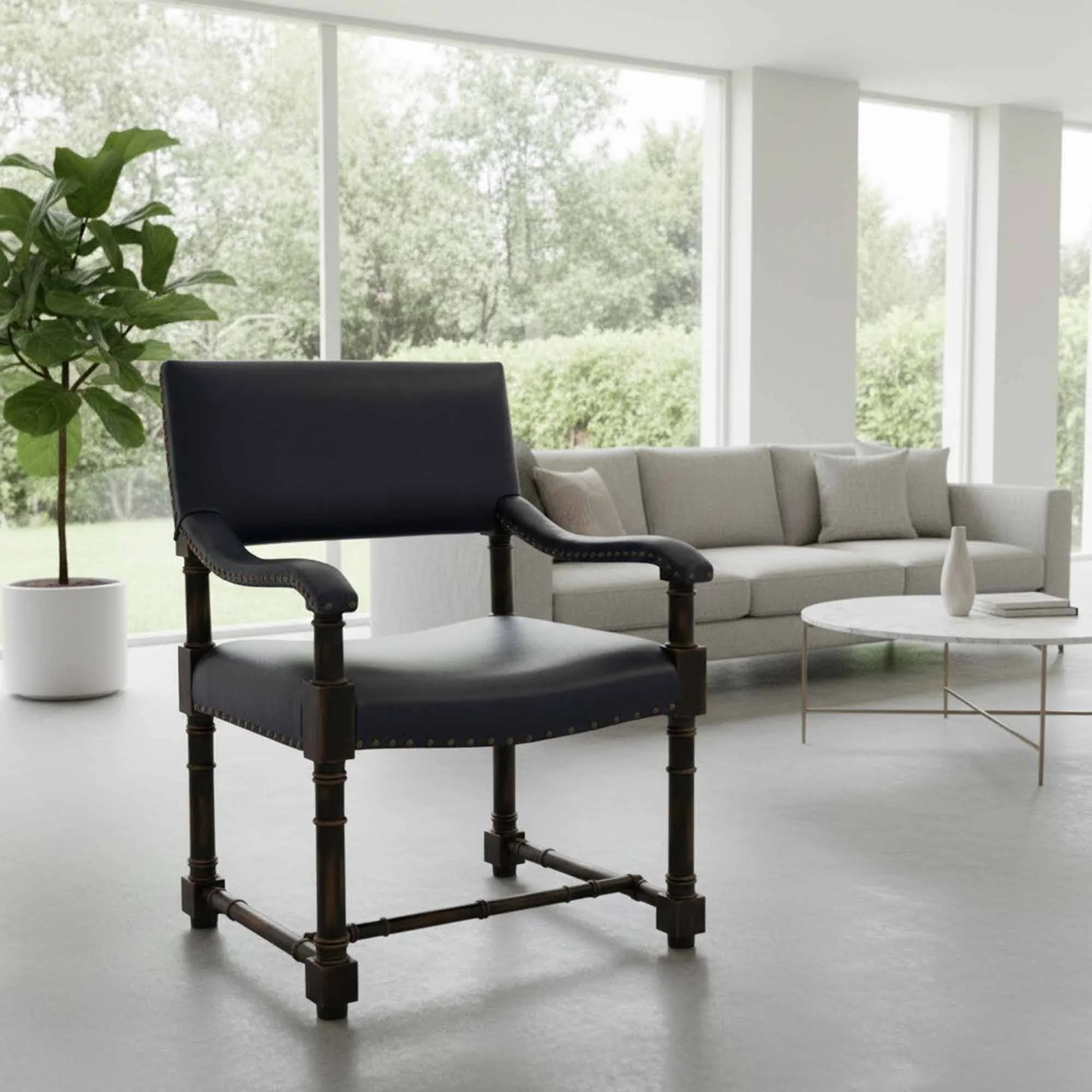 McGee Leather Chair - Image 6