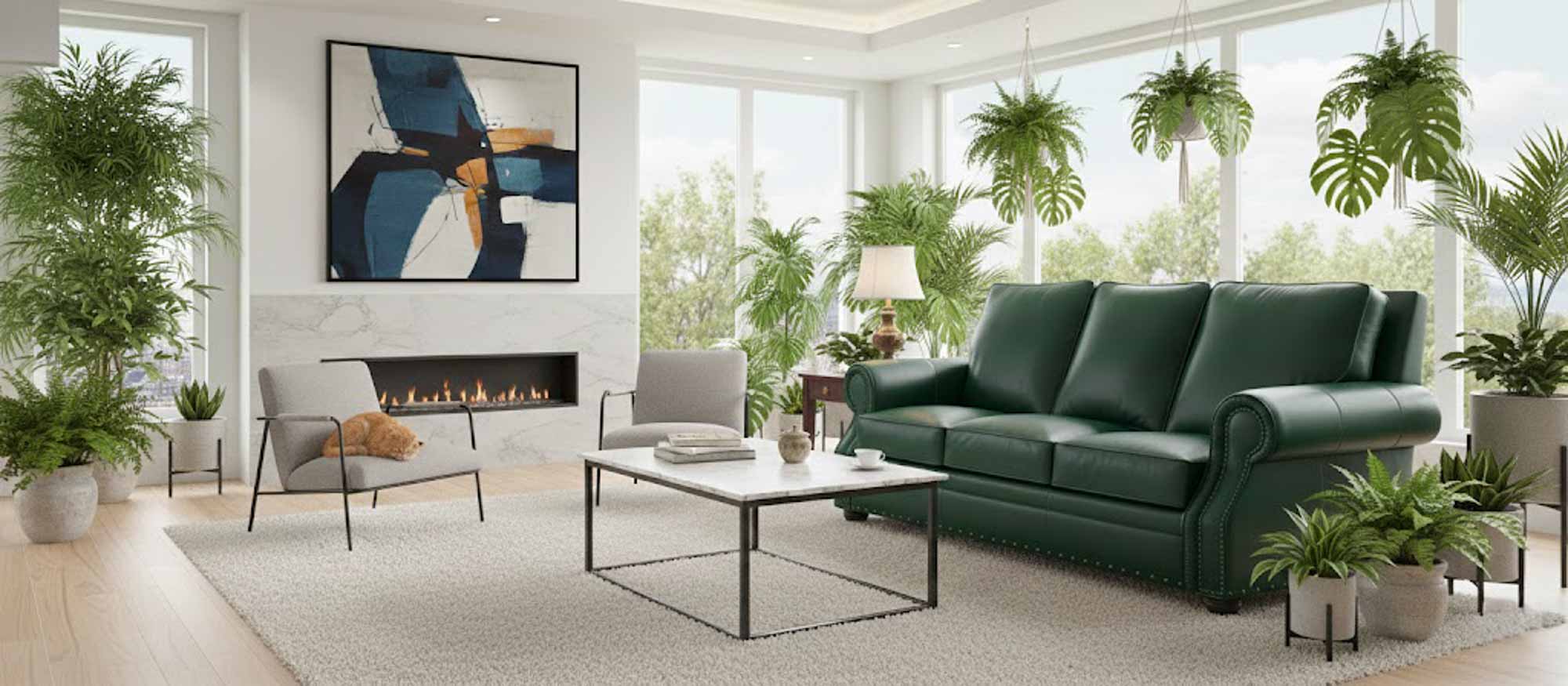 Mckinney Leather Queen Size Sofa Sleeper - Image 4