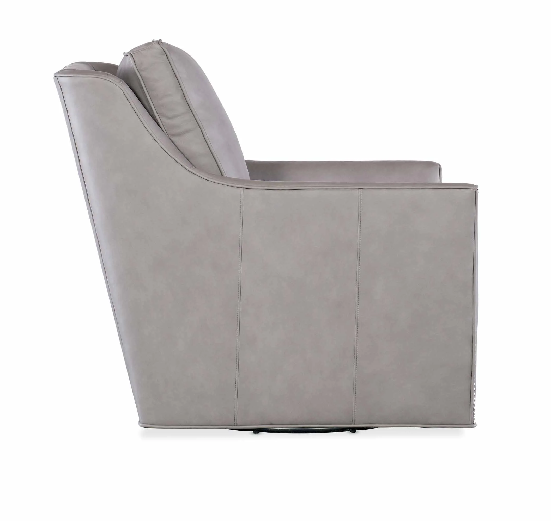 Meredith Leather Swivel Chair - Image 3