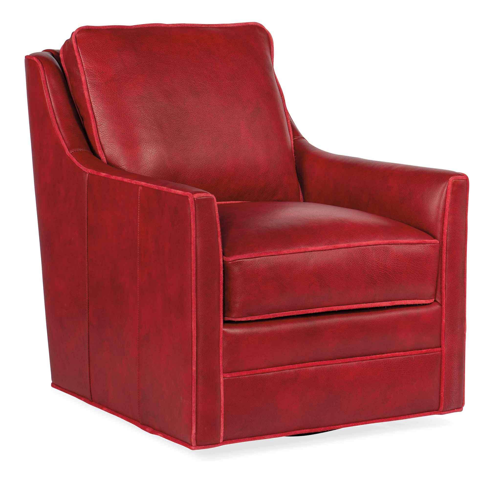Meredith Leather Swivel Chair - Image 5