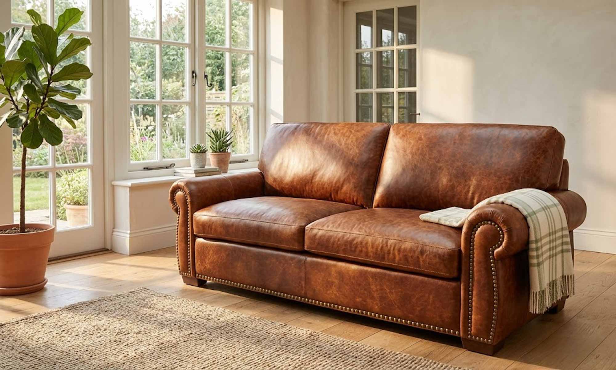 Milo 2 Leather Sofa - Image 2