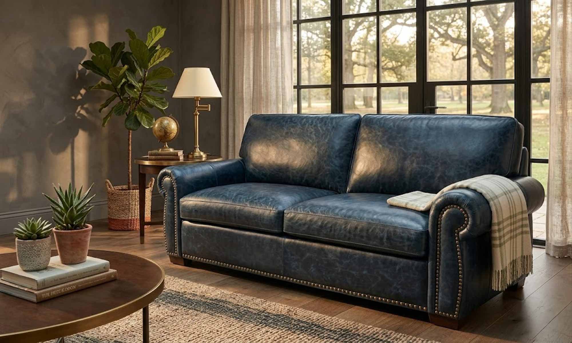 Milo 2 Leather Sofa - Image 3