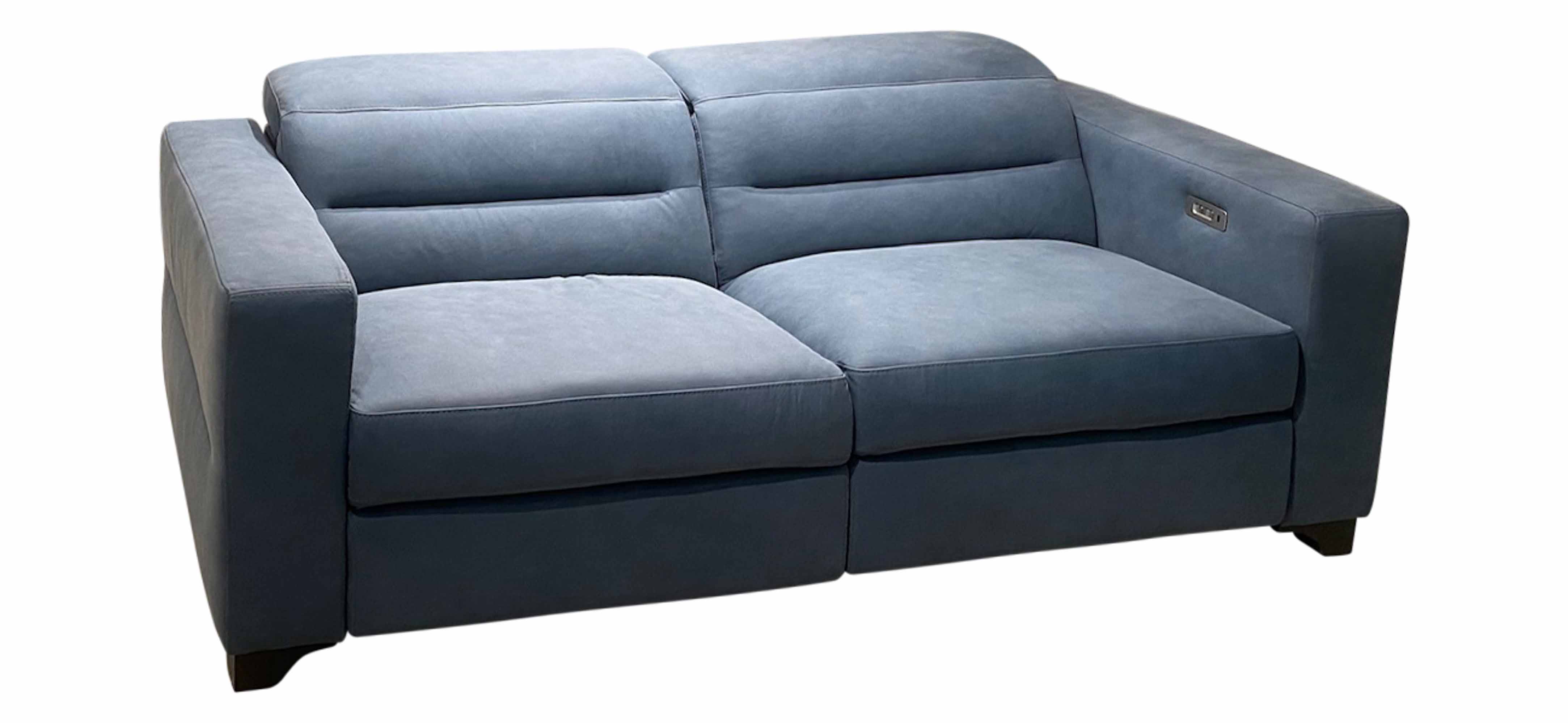 Moderno Leather Power Reclining Sofa With Articulating Headrest