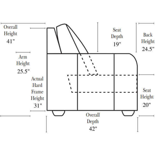 Morgan Leather Reclining Loveseat - Image 6