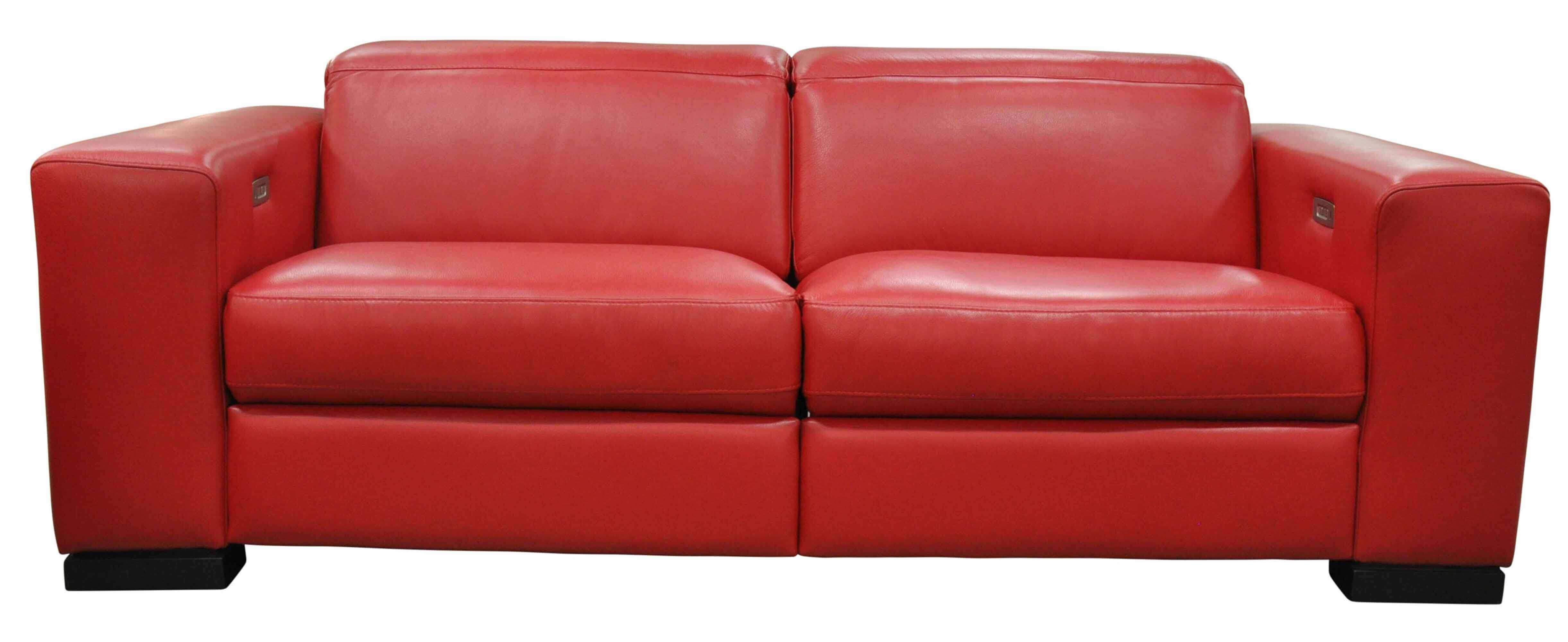 Murano Leather Power Reclining Sofa With Articulating Headrest