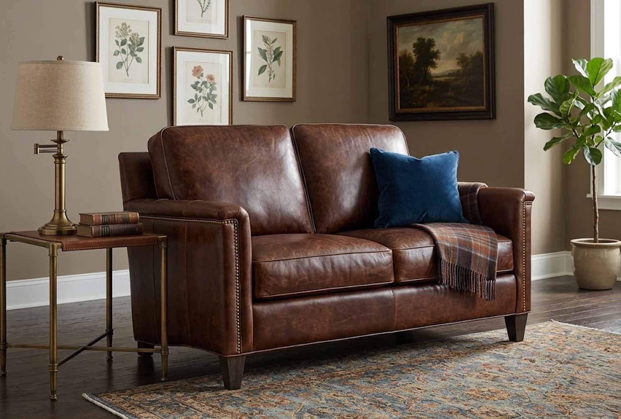 Nala Leather Loveseat - Image 4