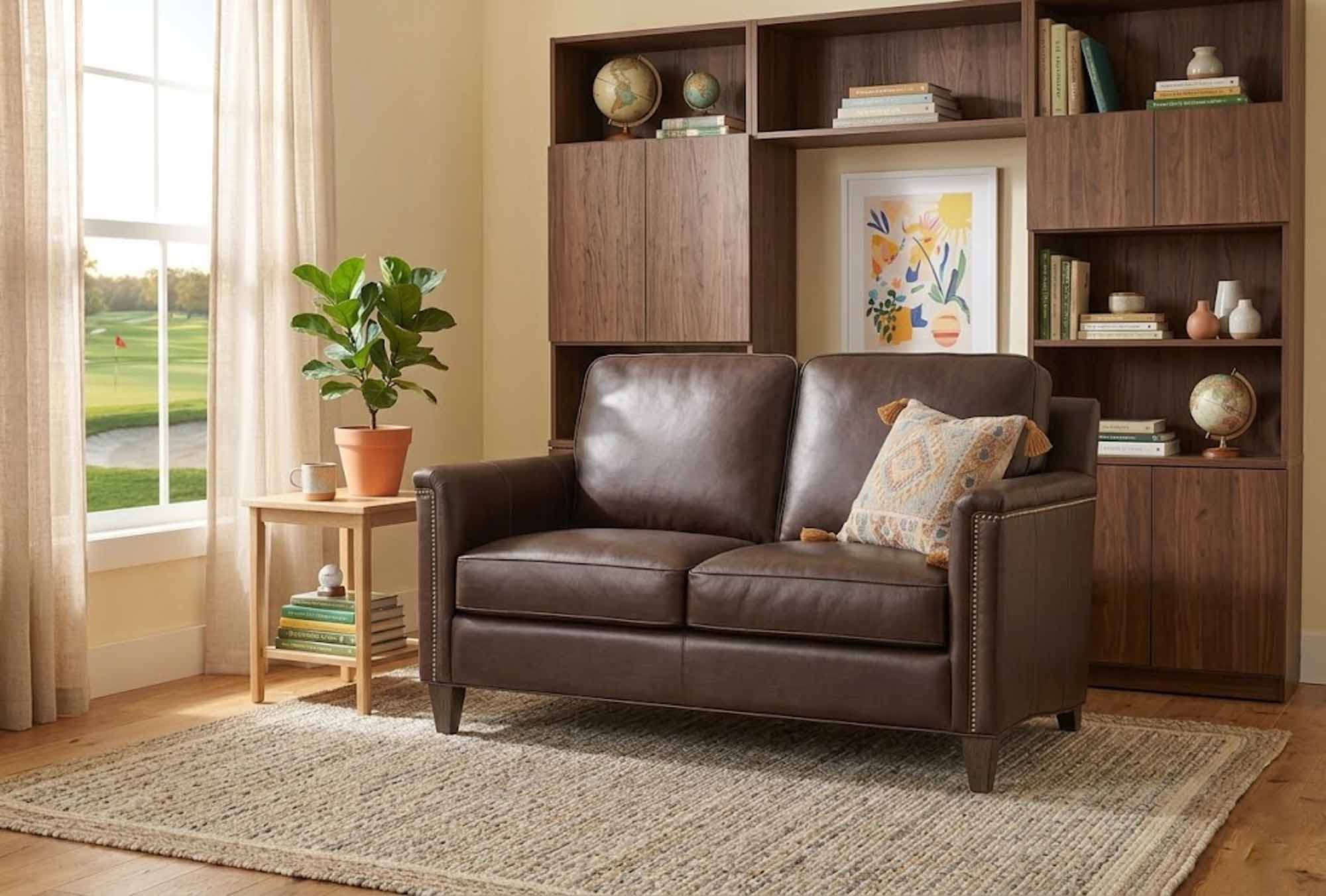 Nala Leather Loveseat - Image 6