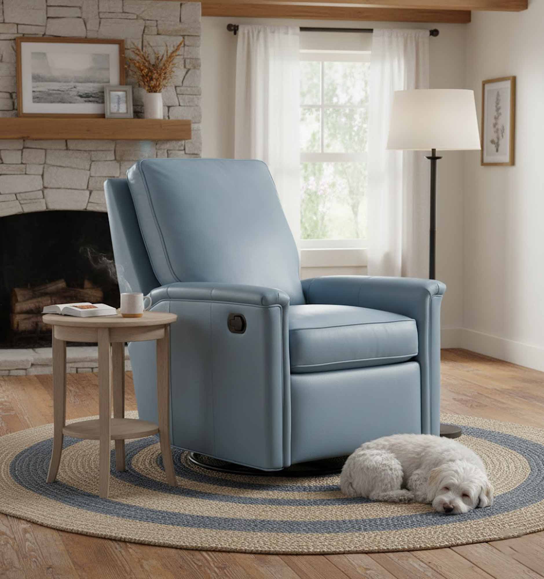 Nala Leather Wallhugger Recliner - Image 7