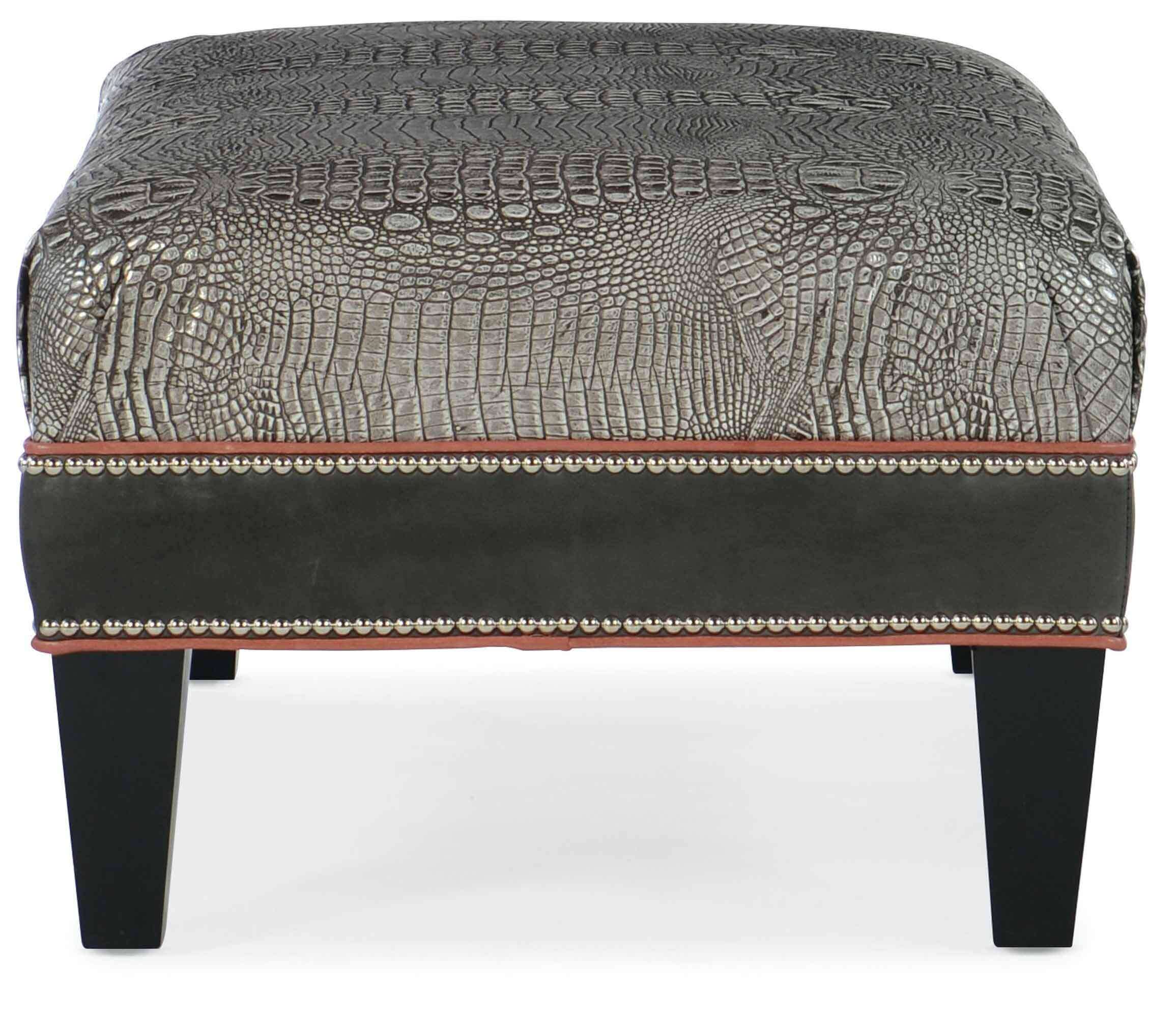 Nancy Leather Cocktail Ottoman - Image 5