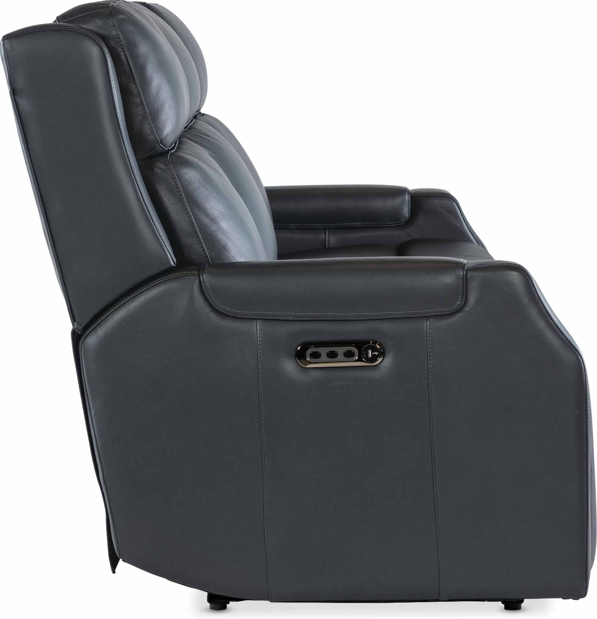 Nelly Zero Gravity Leather Power Reclining Sofa With Articulating Headrest And Lumber - Image 2