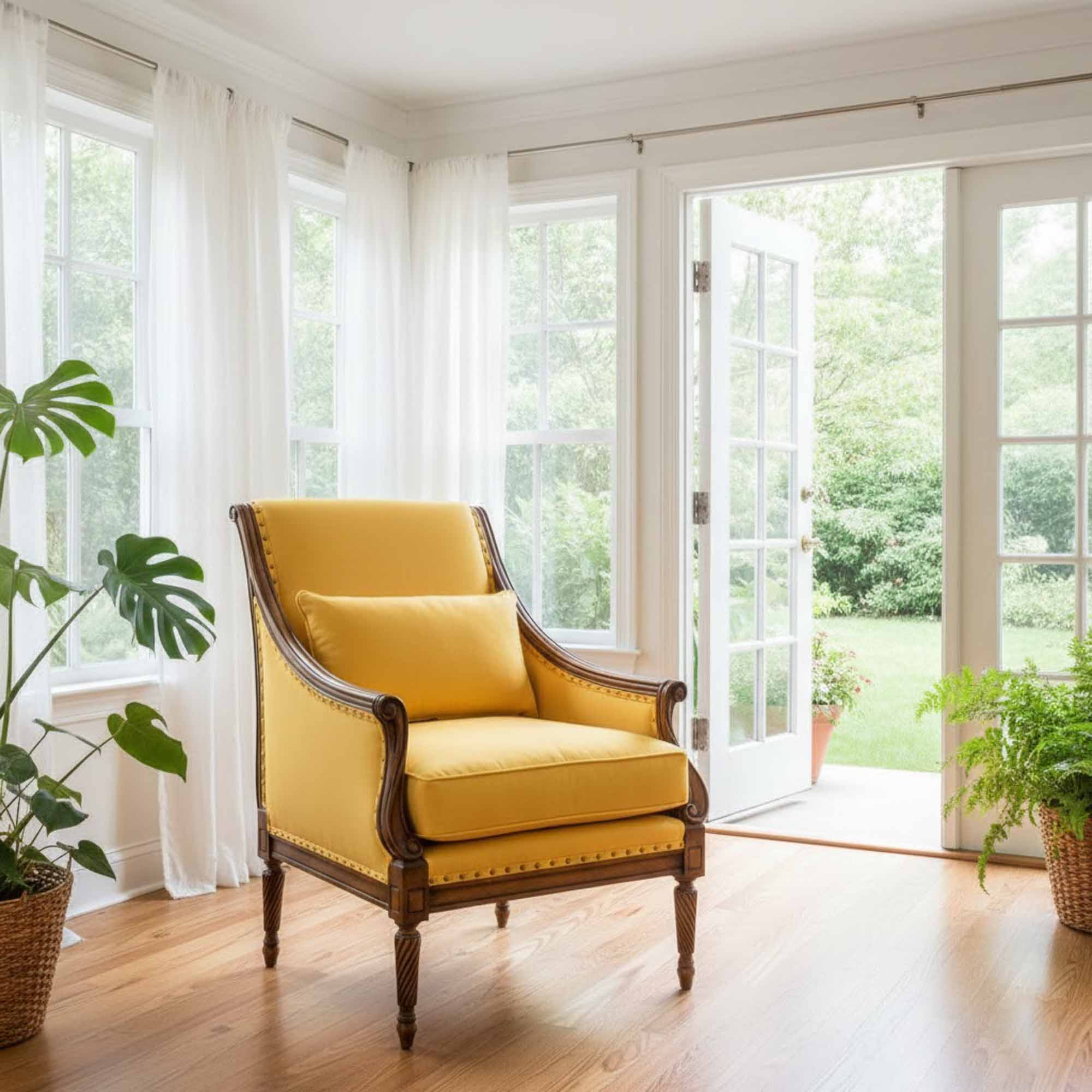 New Orleans Leather Chair - Image 3