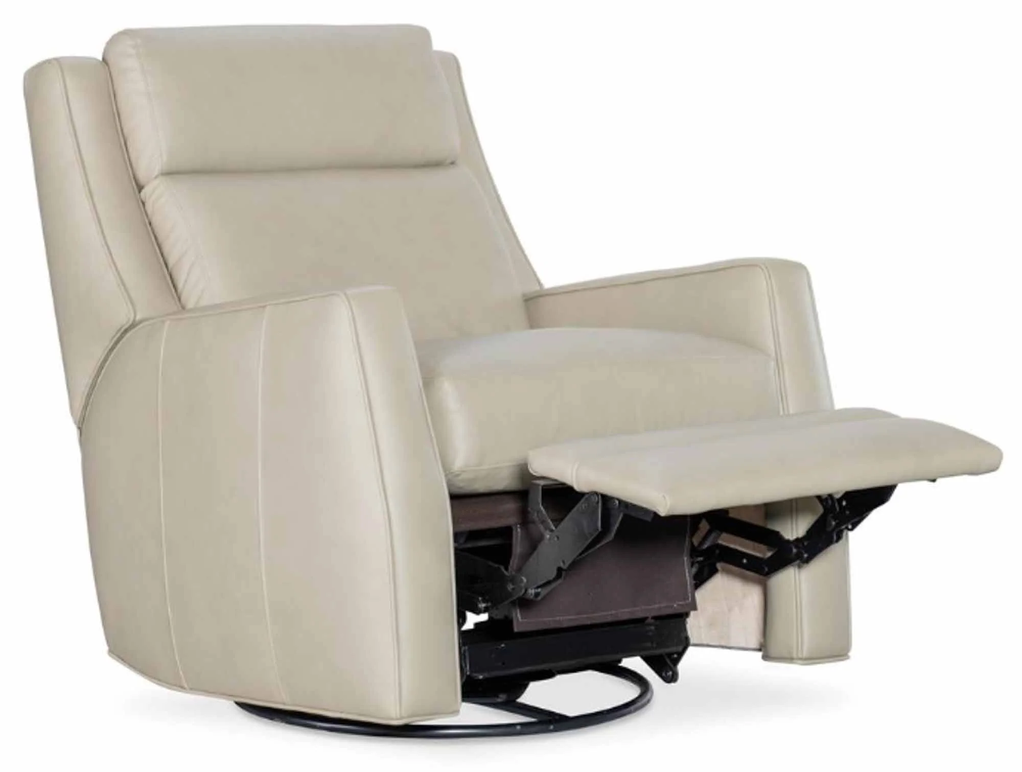 Newton Leather Swivel Glider Recliner - Image 5