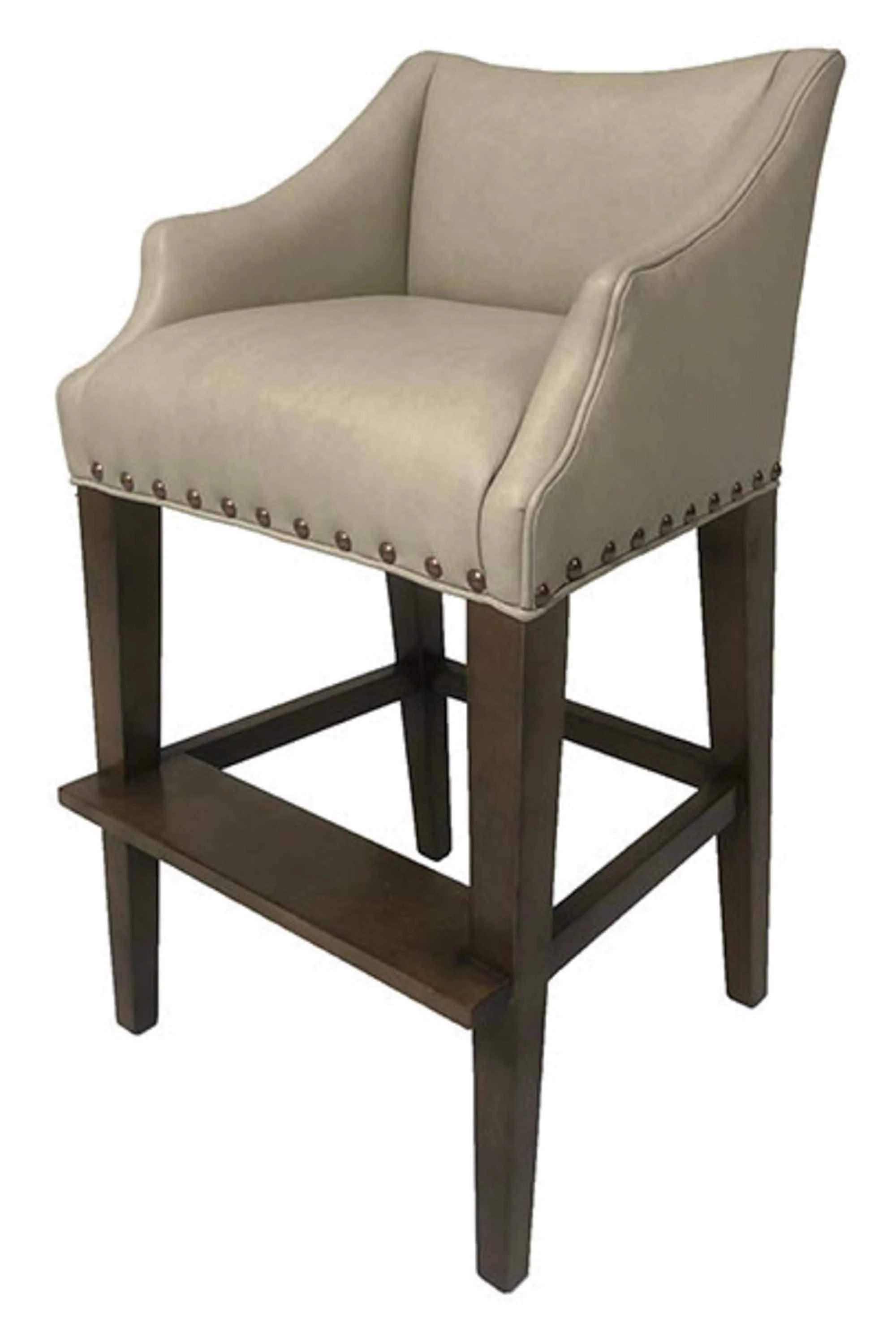 Nordy Leather Bar Stool