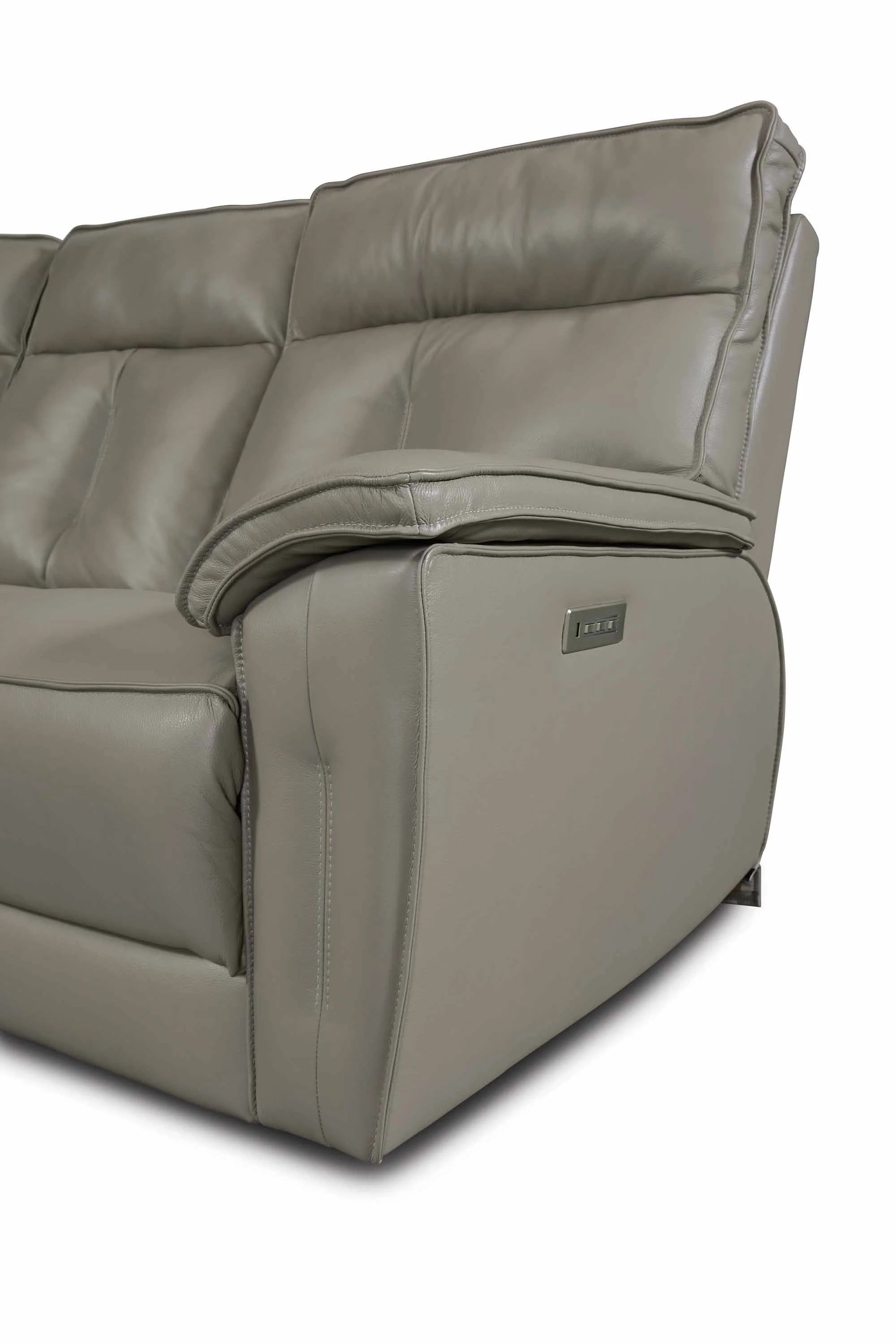 Oakley Leather Power Reclining Loveseat With Articulating Headrest - Image 3