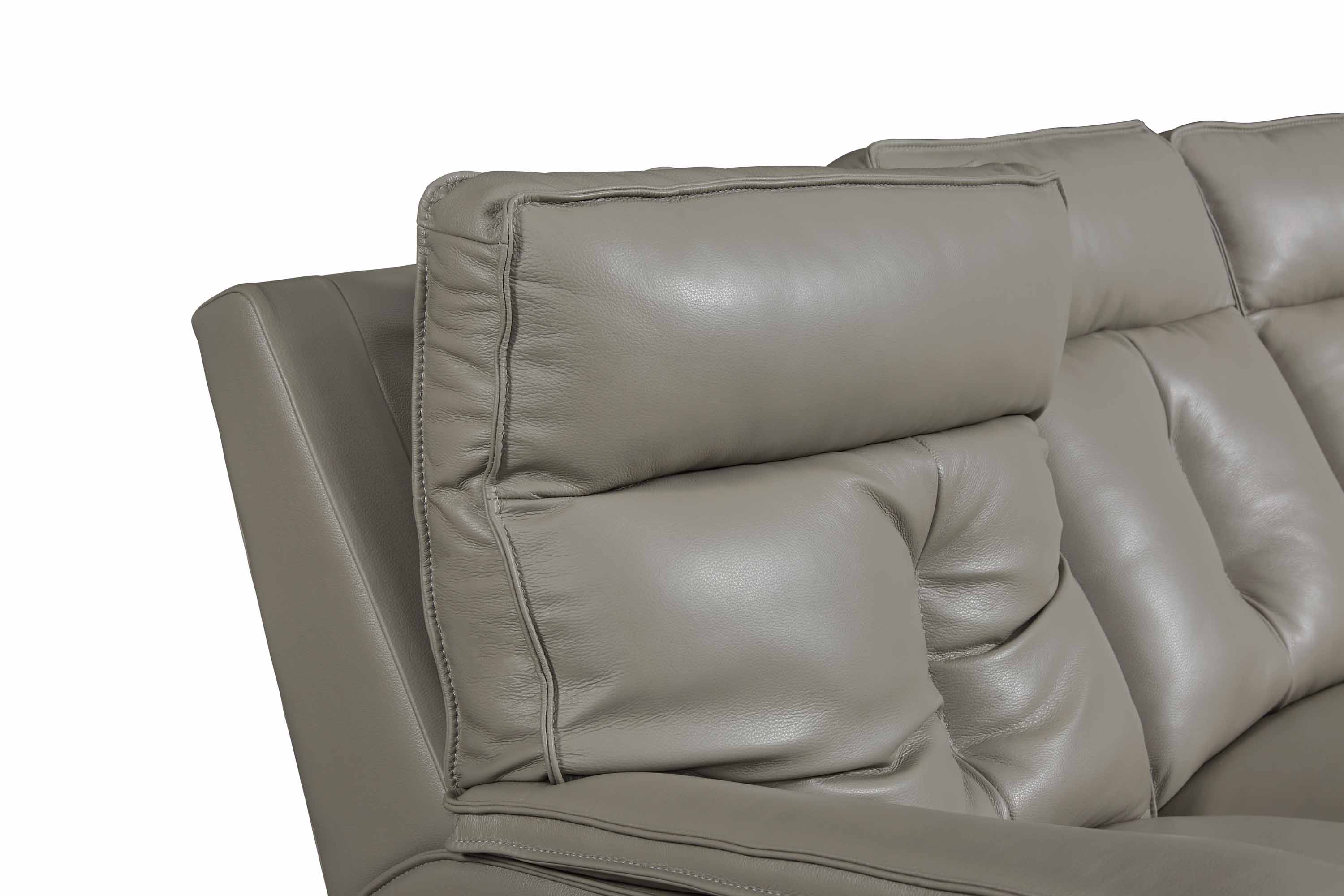 Oakley Leather Power Reclining Sofa With Articulating Headrest - Image 4