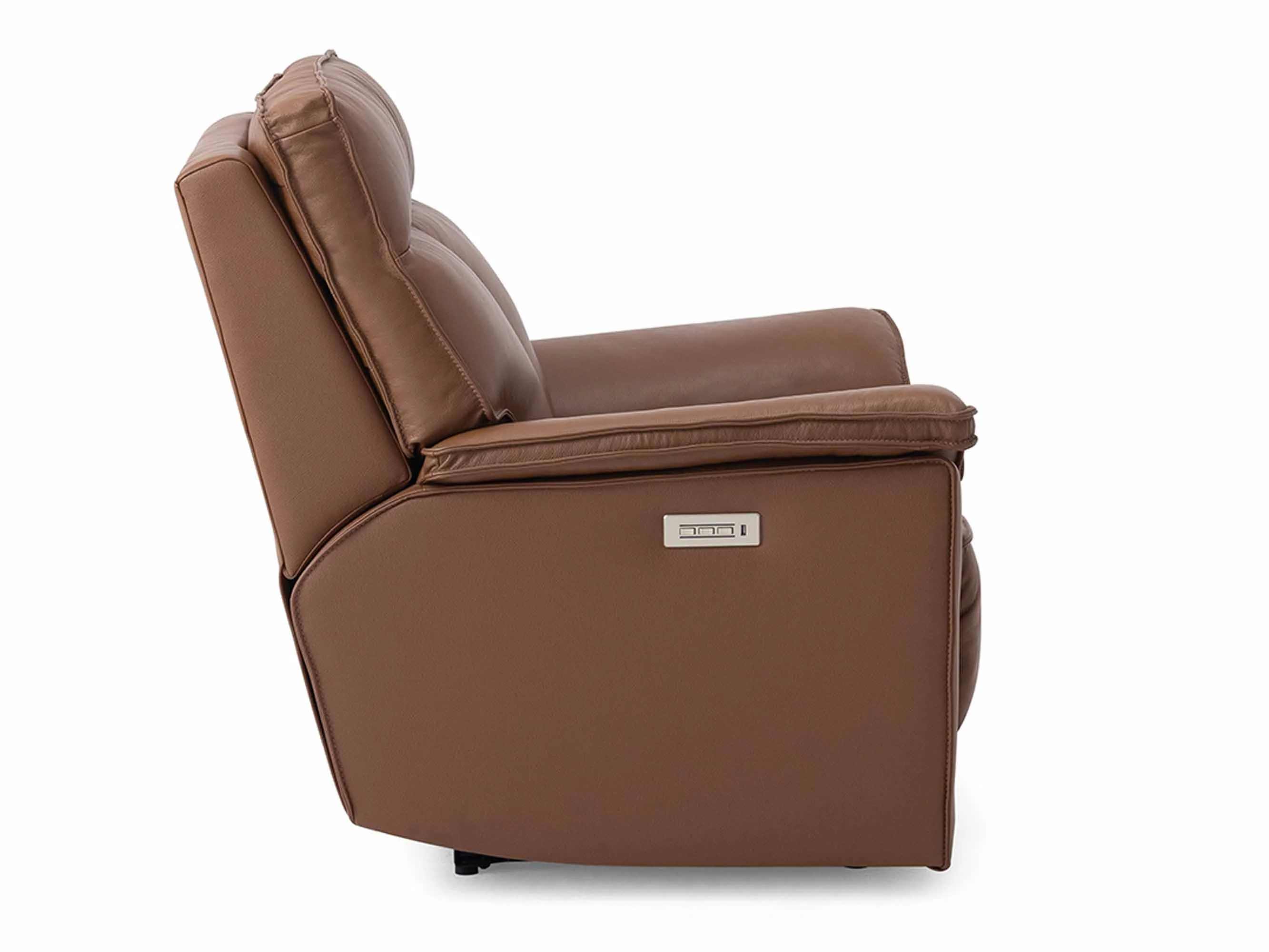 Oakley Leather Wallhugger Power Recliner With Articulating Headrest - Image 3