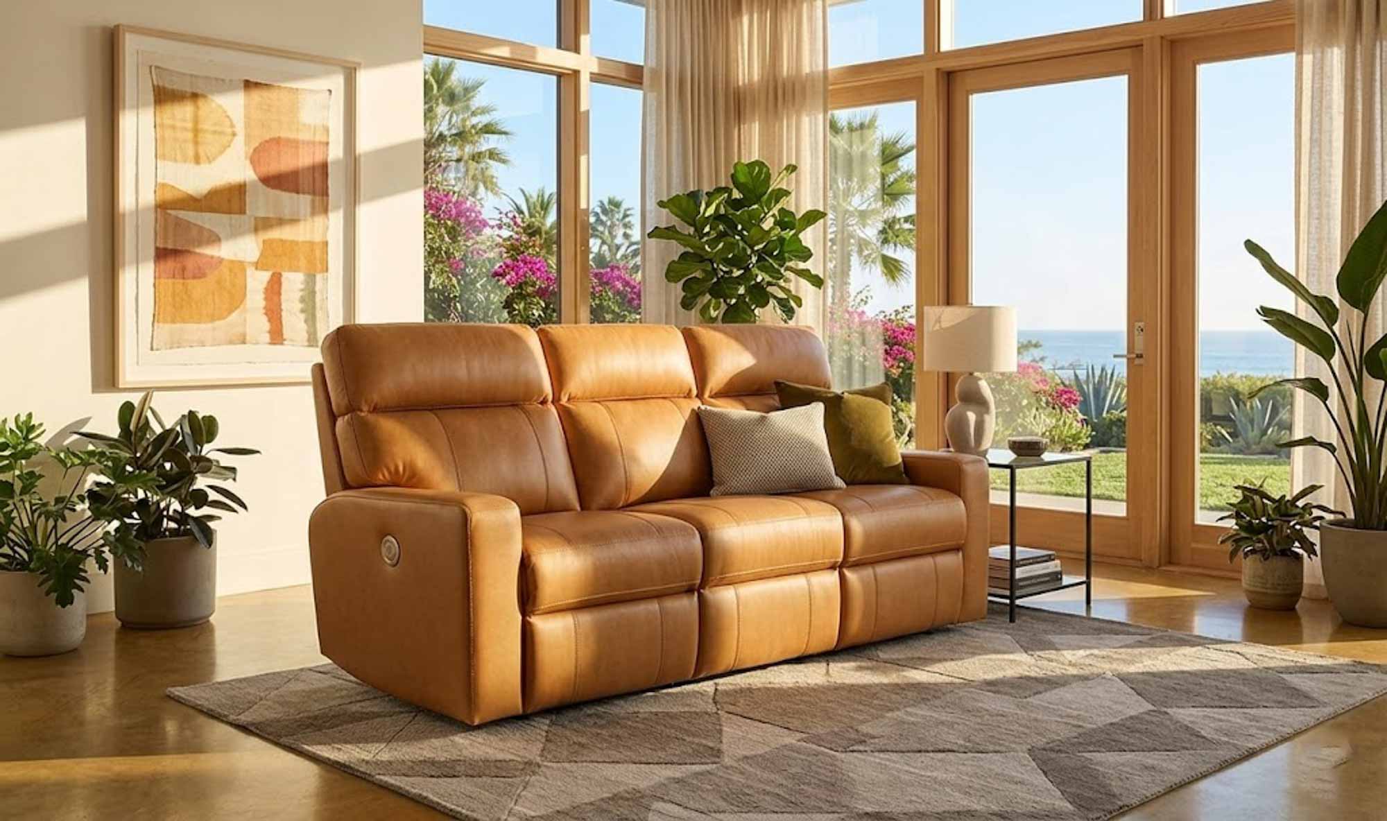 Oakwood Leather Power Reclining Sofa - Image 10