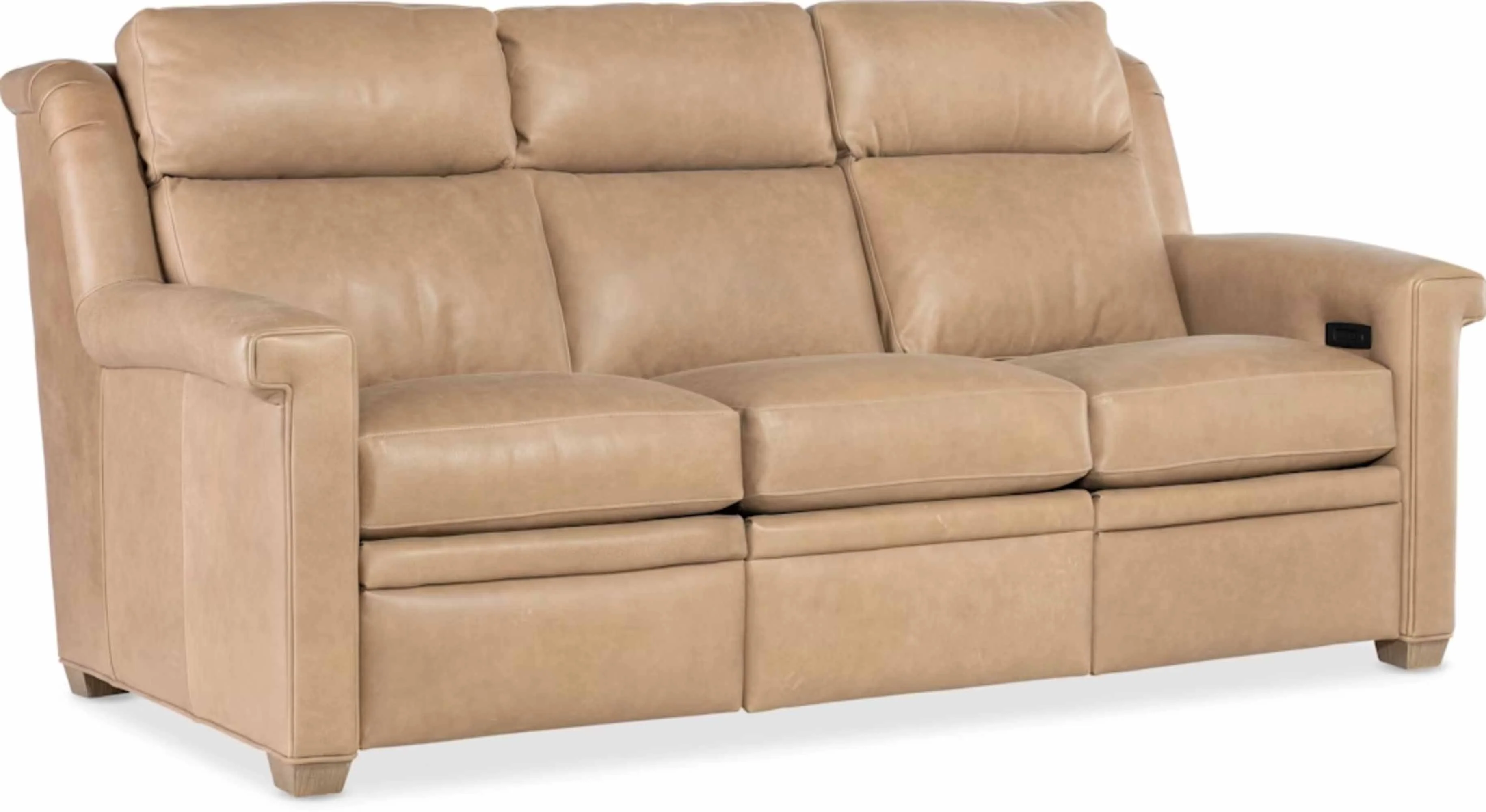 Oatis Leather Power Reclining Sofa With Articulating Headrest - Image 7