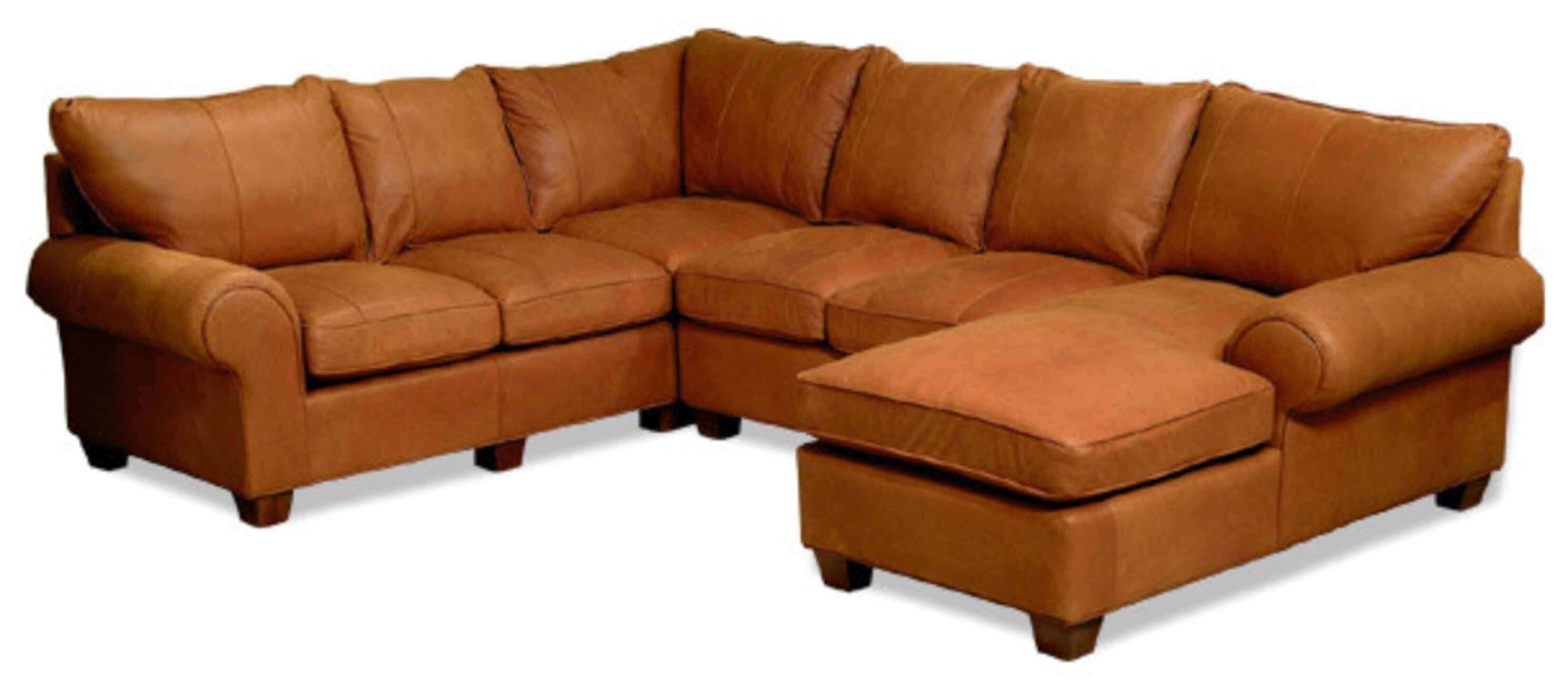 Old World Leather Sectional - Image 4