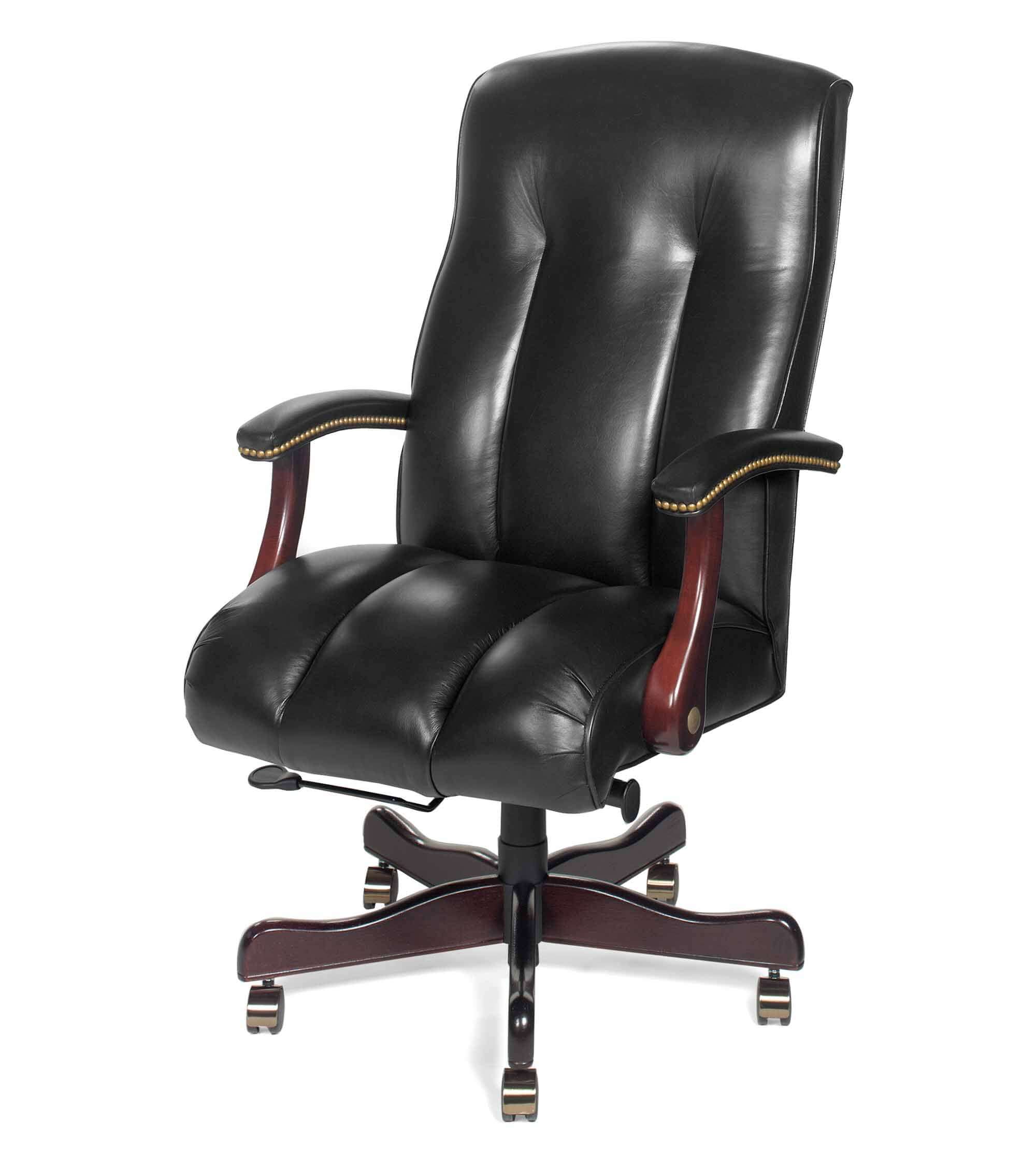 Omega Leather Swivel Tilt Chair