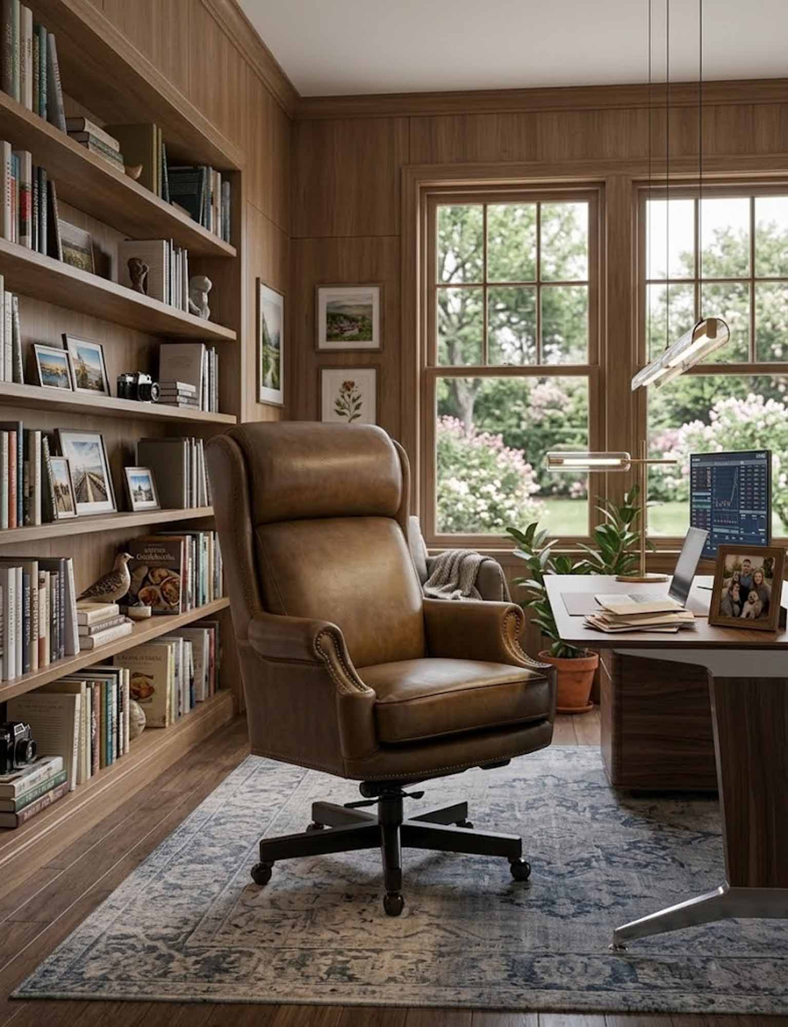 Paris Leather Swivel Tilt Executive Chair - Image 10