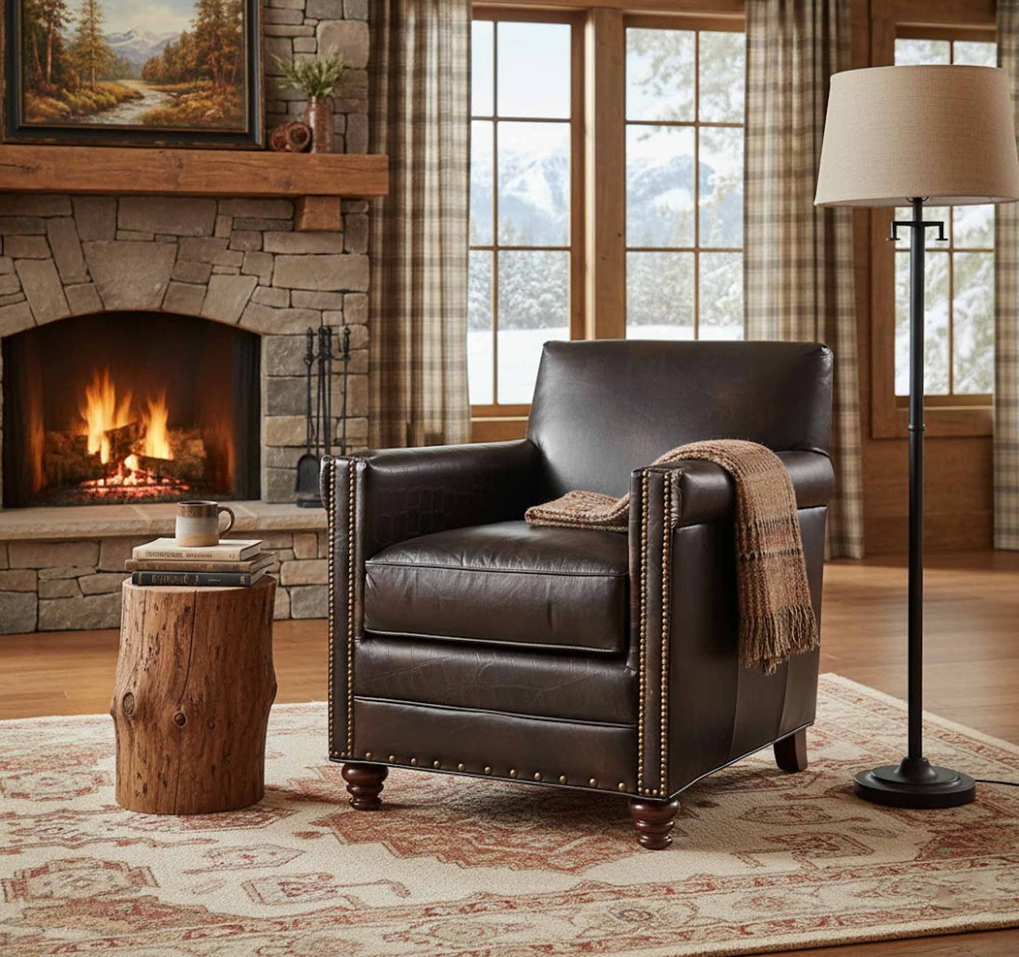 Park Leather Chair - Image 6