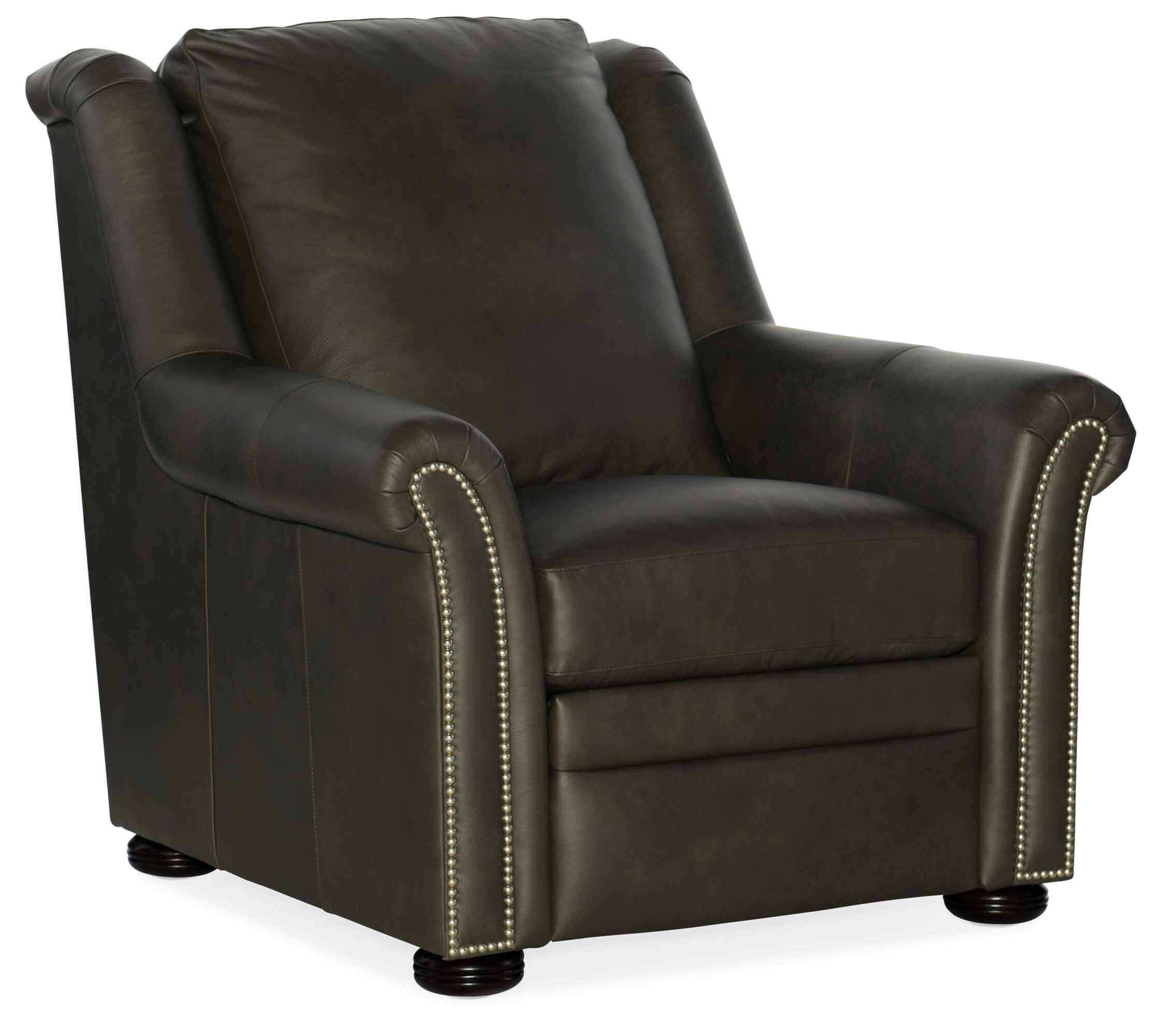 Patriot Leather Power Recliner With Articulating Headrest