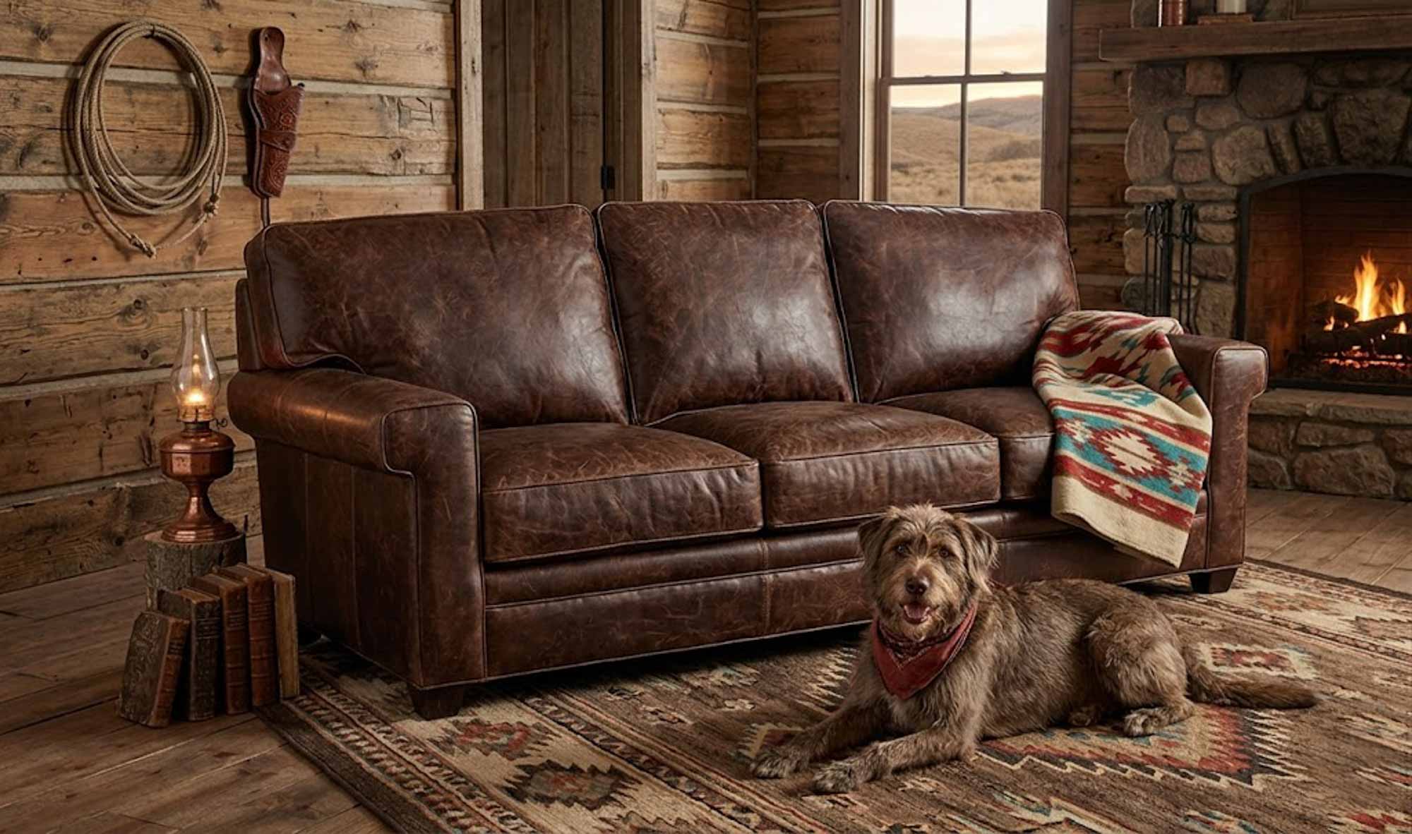 Penny Leather Loveseat - Image 4