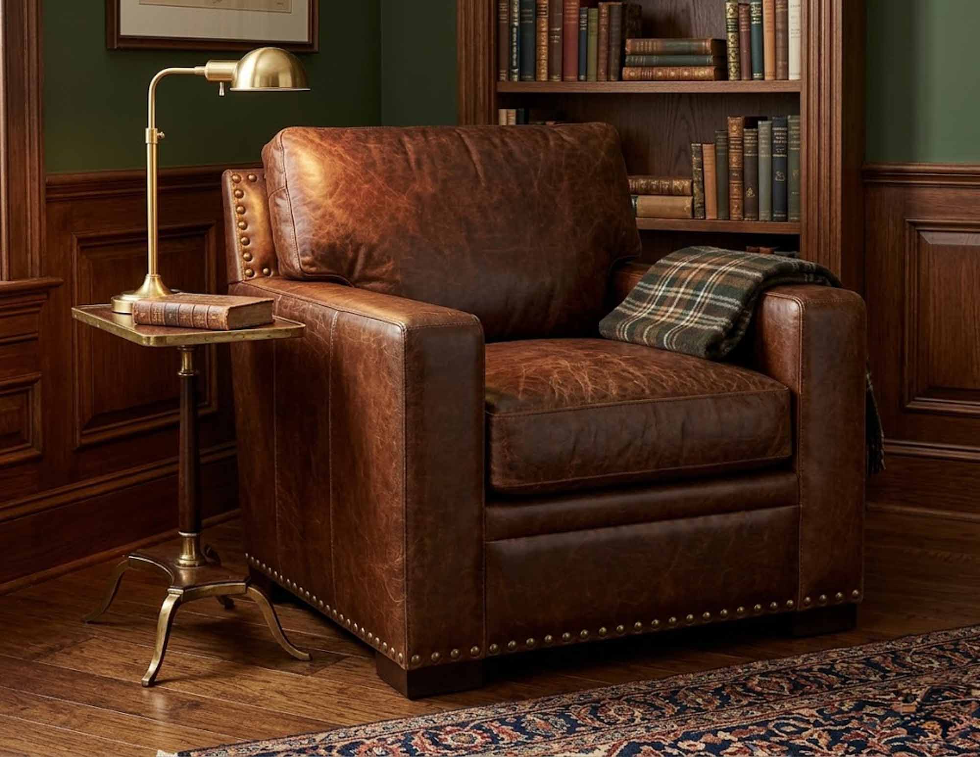 Peoria Leather Chair - Image 4