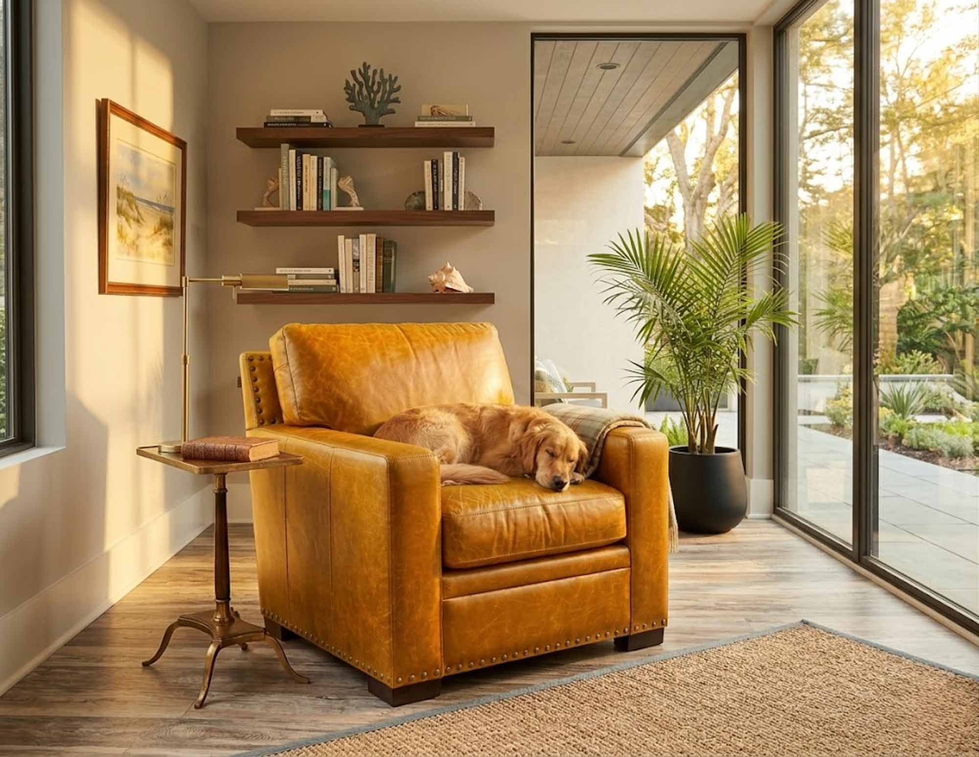 Peoria Leather Chair - Image 6